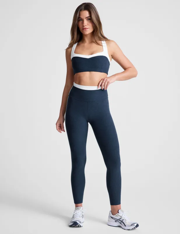 Spacedye Trophy High Waisted Midi Legging made by Beyond Yoga