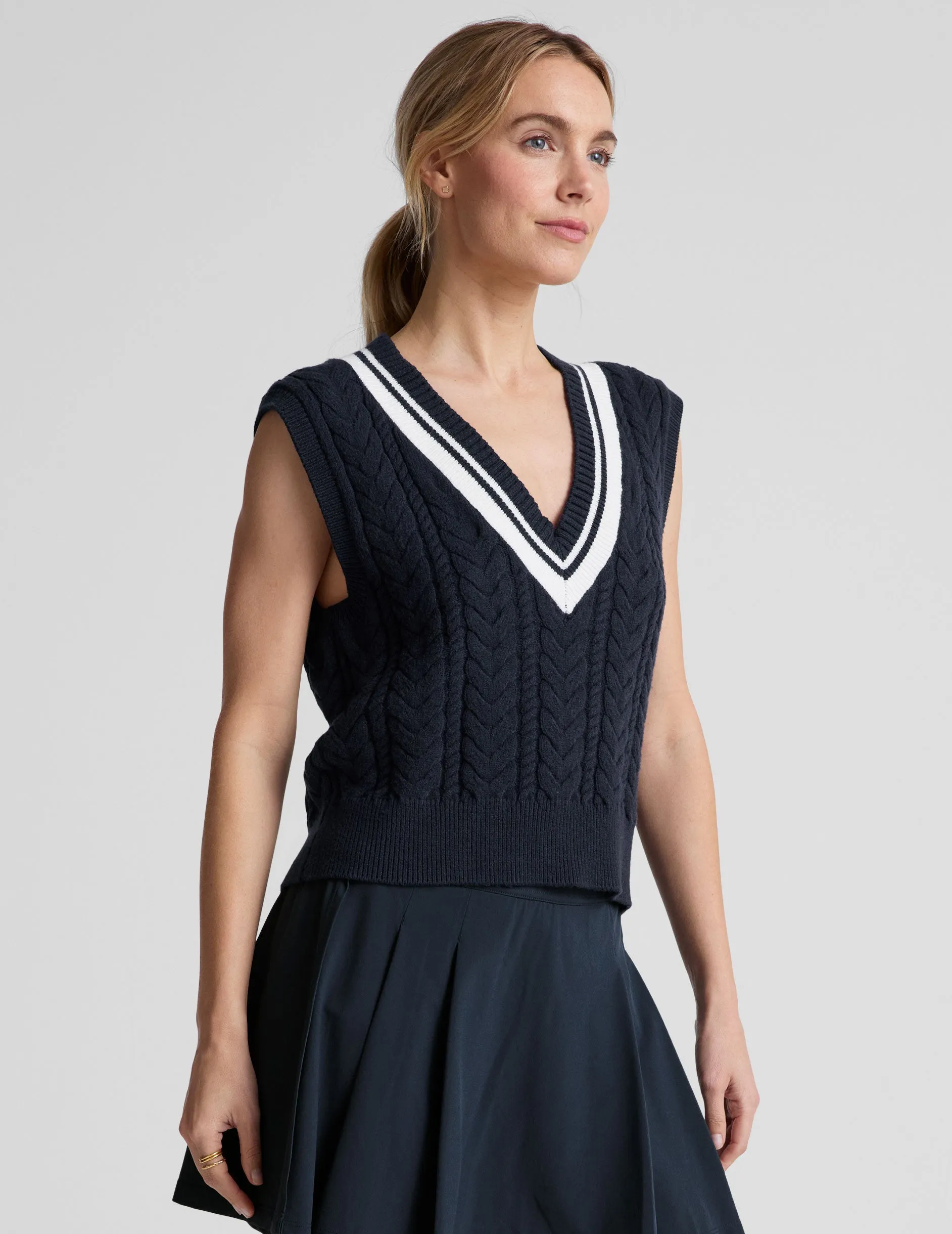 The Cable Knit Vest sold by Beyond Yoga product image thumbnail 2