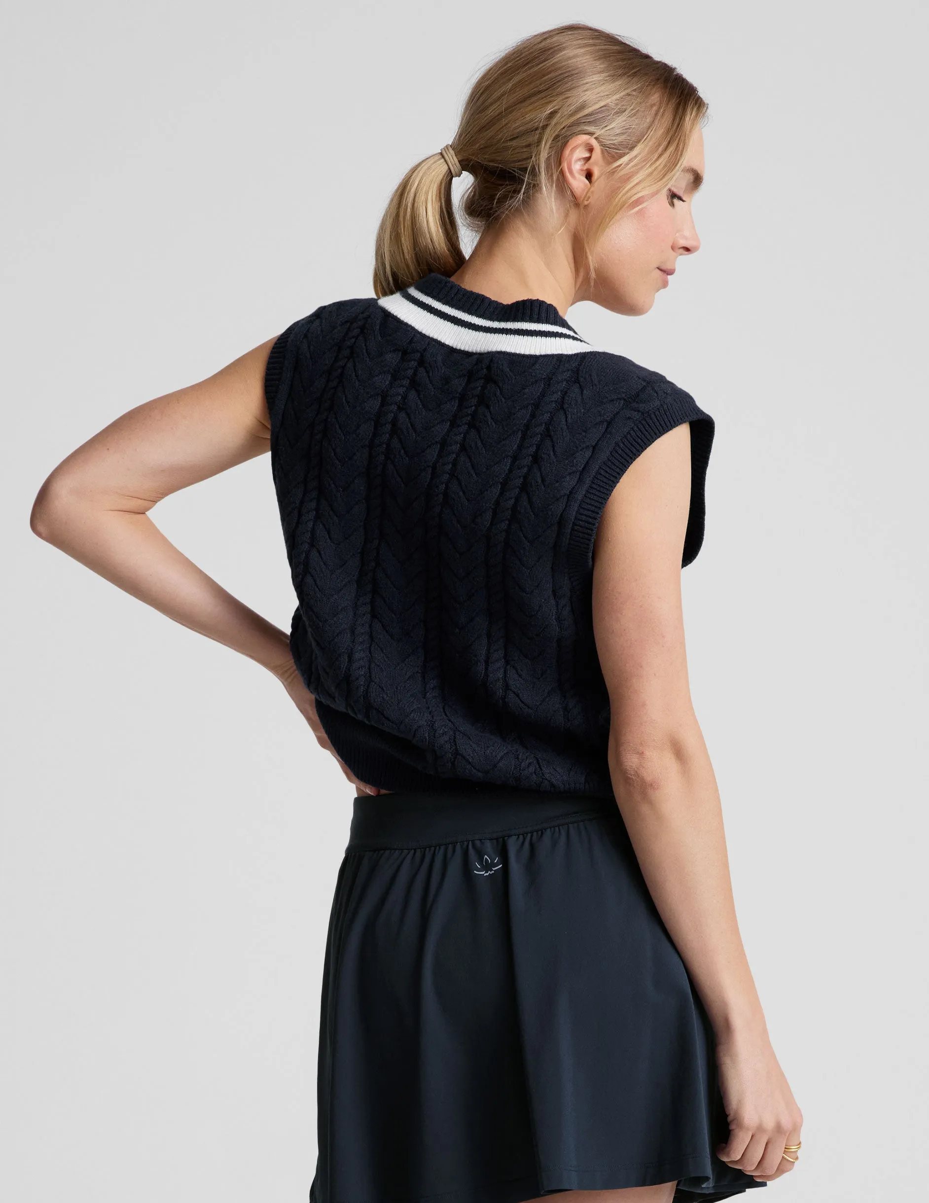 The Cable Knit Vest sold by Beyond Yoga product image thumbnail 3
