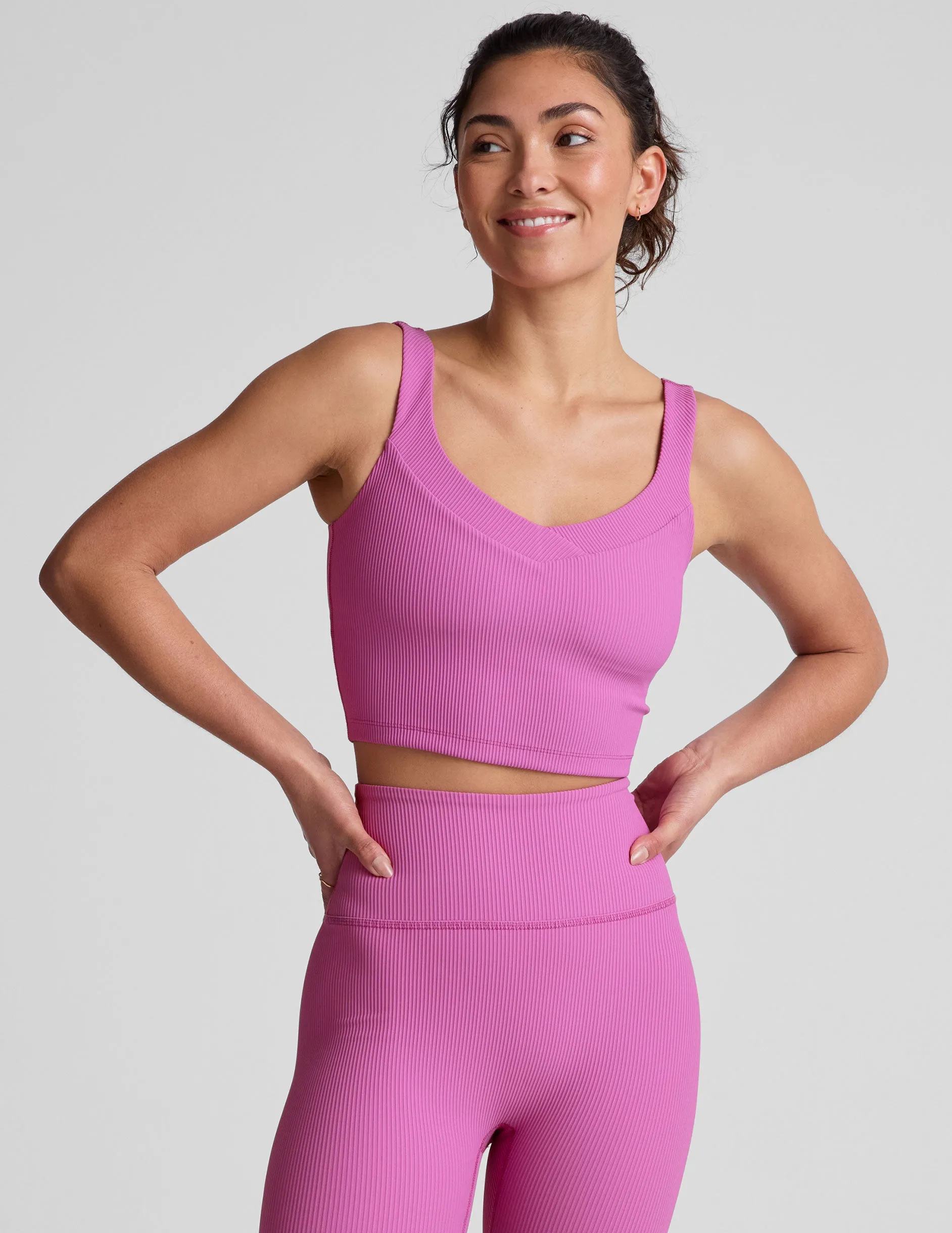 Impulse Ribbed Cropped Tank sold by Beyond Yoga