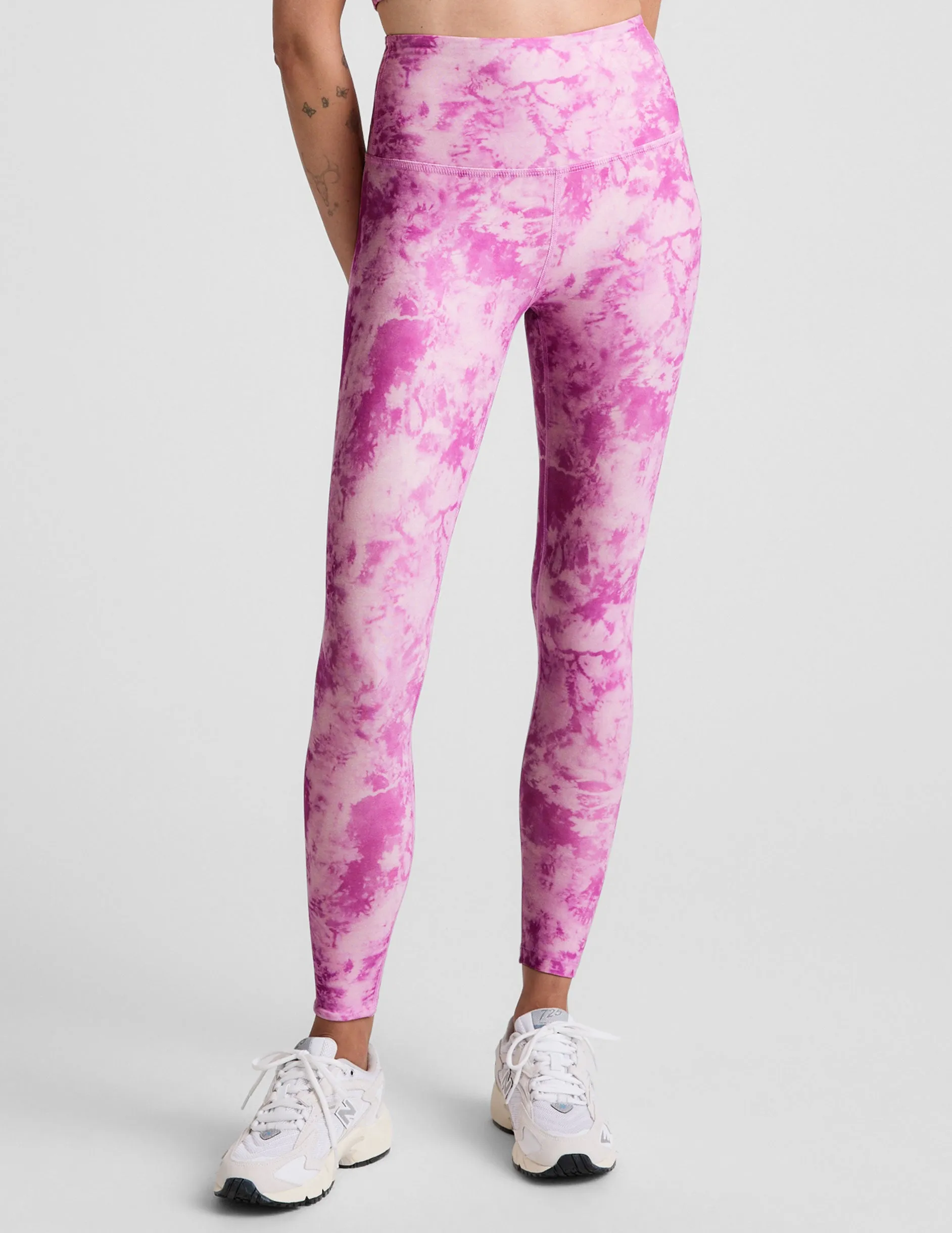 Sunset Violet Icedye SoftMark High Waisted Midi Legging sold by Beyond Yoga product image thumbnail 3