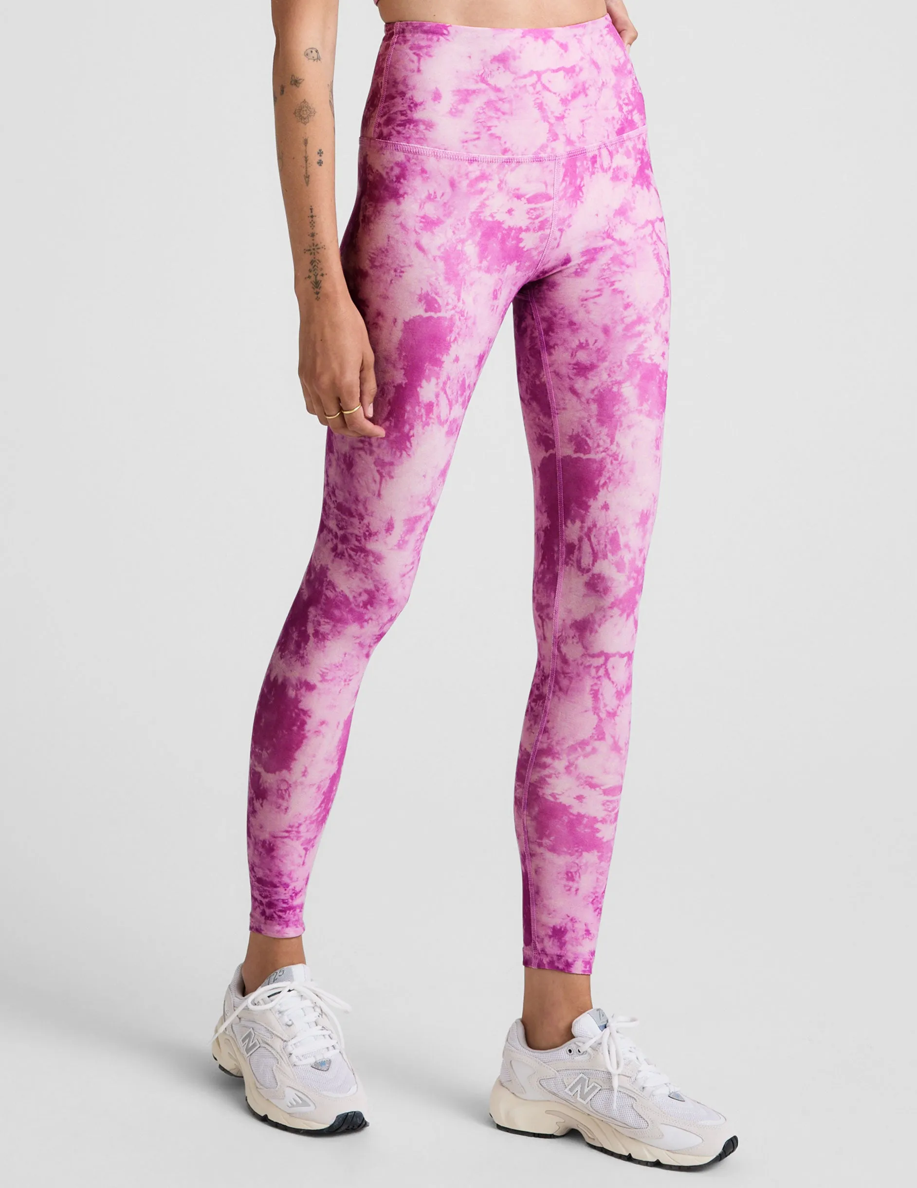 Sunset Violet Icedye SoftMark High Waisted Midi Legging sold by Beyond Yoga product image thumbnail 2