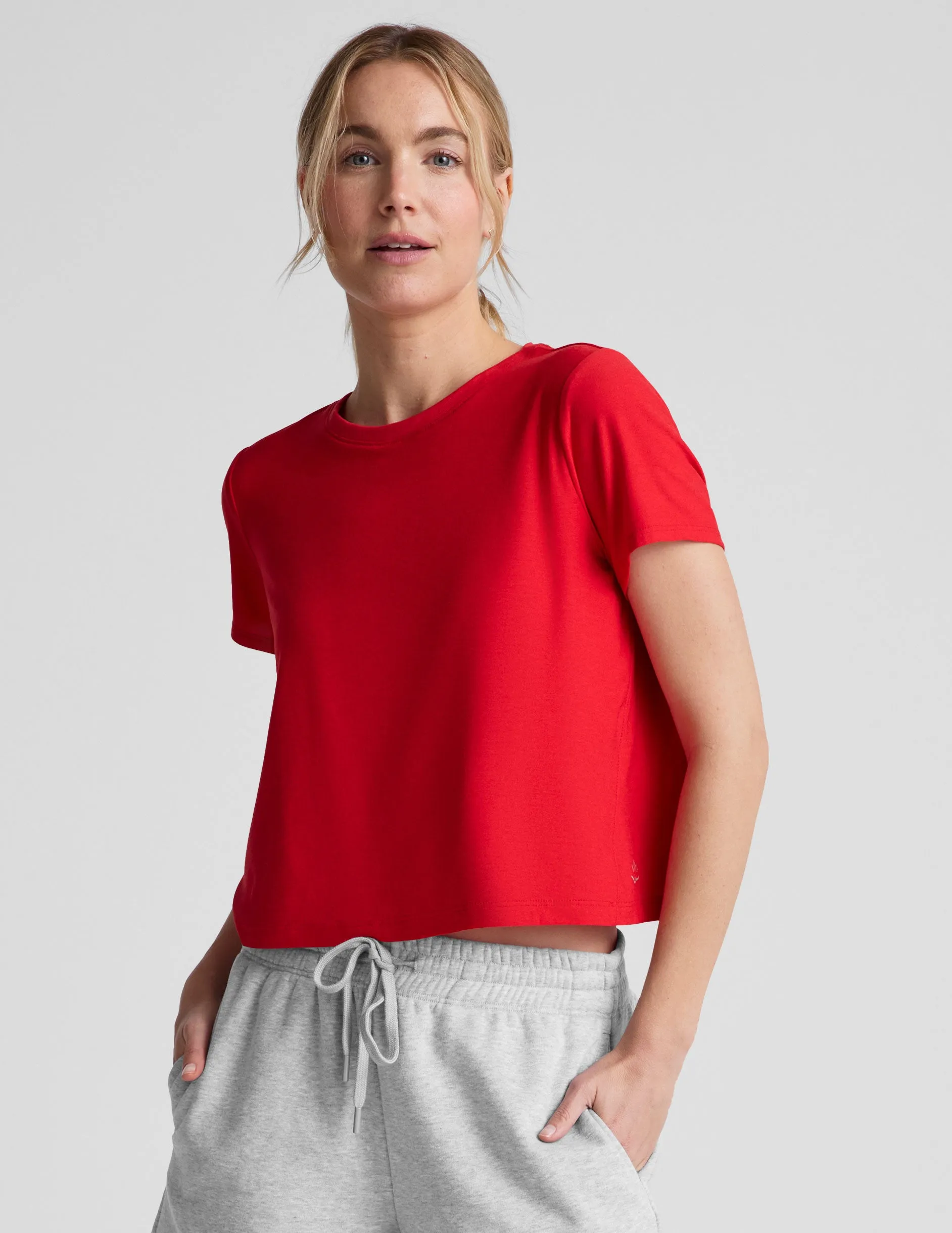 Featherweight Supreme Cropped Tee sold by Beyond Yoga