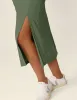 Featherweight Square Neck Slit Midi Dress sold by Beyond Yoga