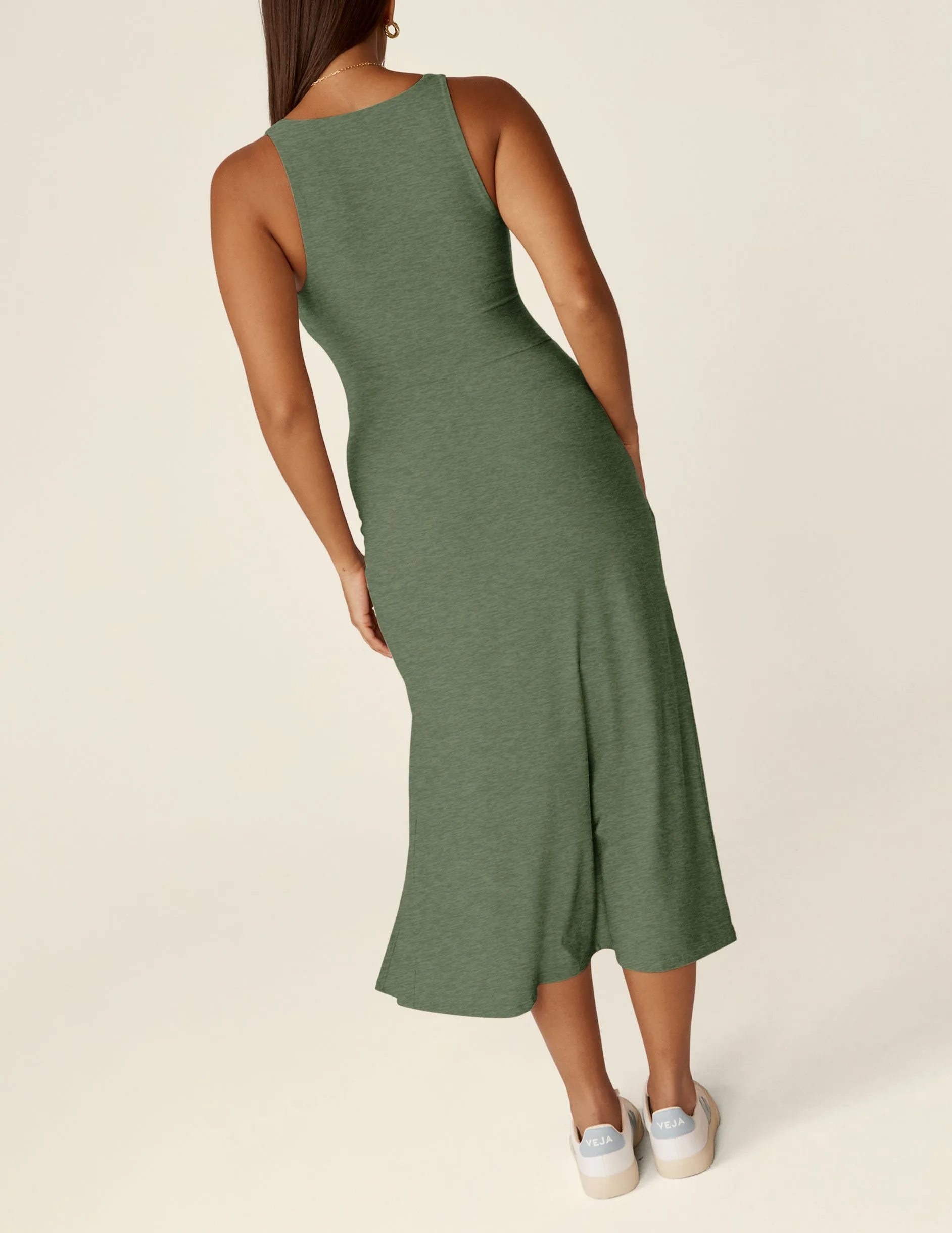 Featherweight Square Neck Slit Midi Dress sold by Beyond Yoga product image thumbnail 2