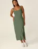 Featherweight Square Neck Slit Midi Dress sold by Beyond Yoga