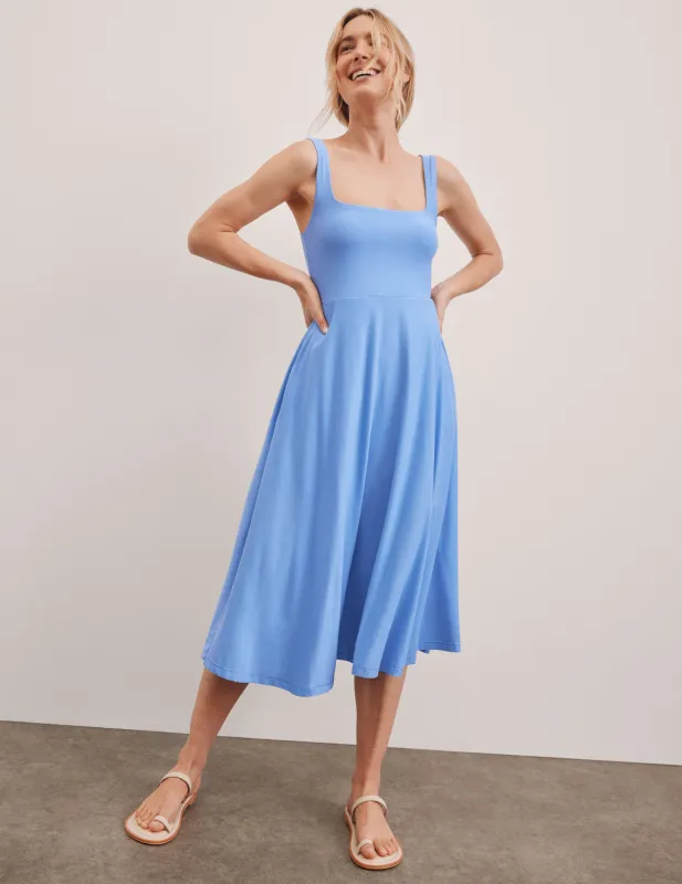 Featherweight At The Ready Square Neck Dress sold by Beyond Yoga