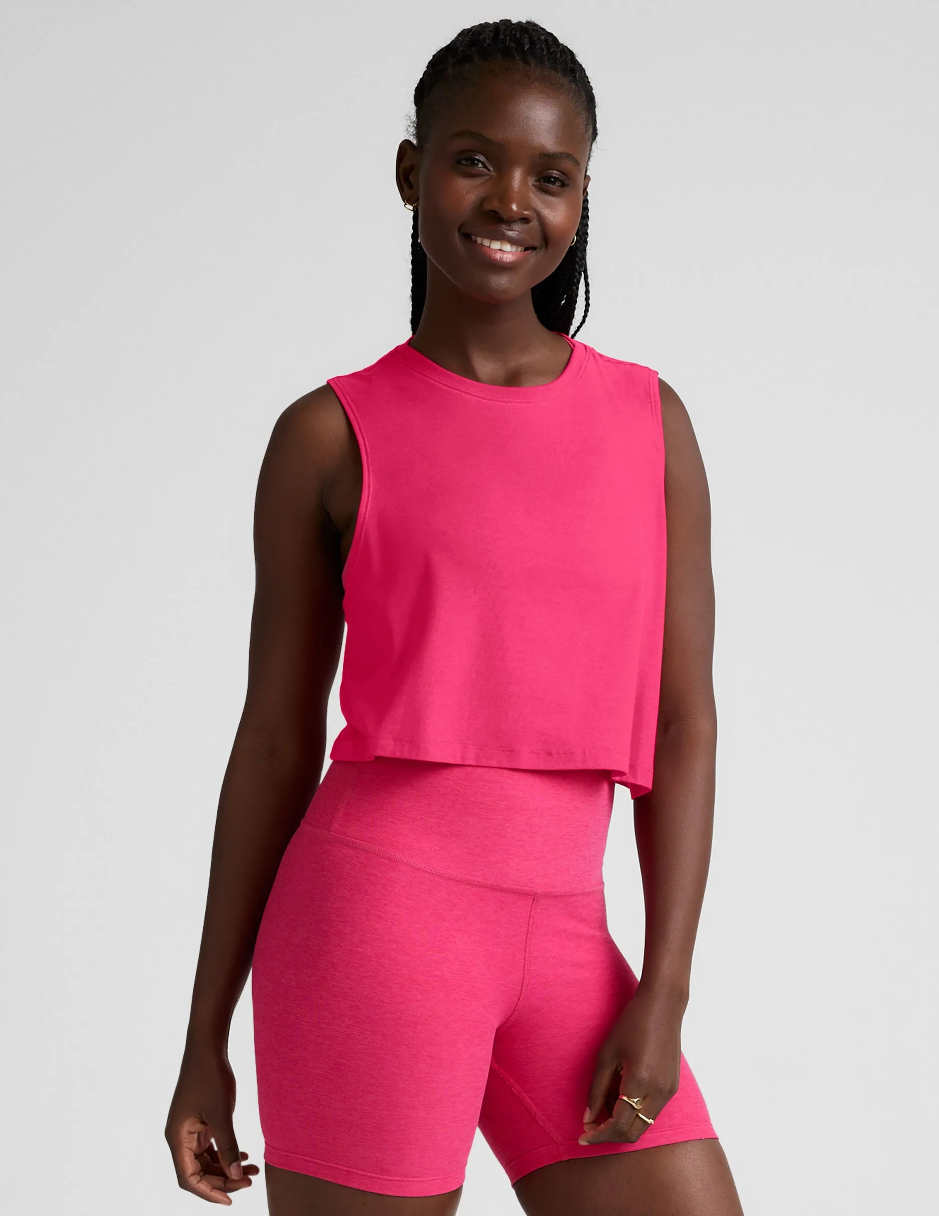 Featherweight Minimal Cropped Tank sold by Beyond Yoga product image thumbnail 2