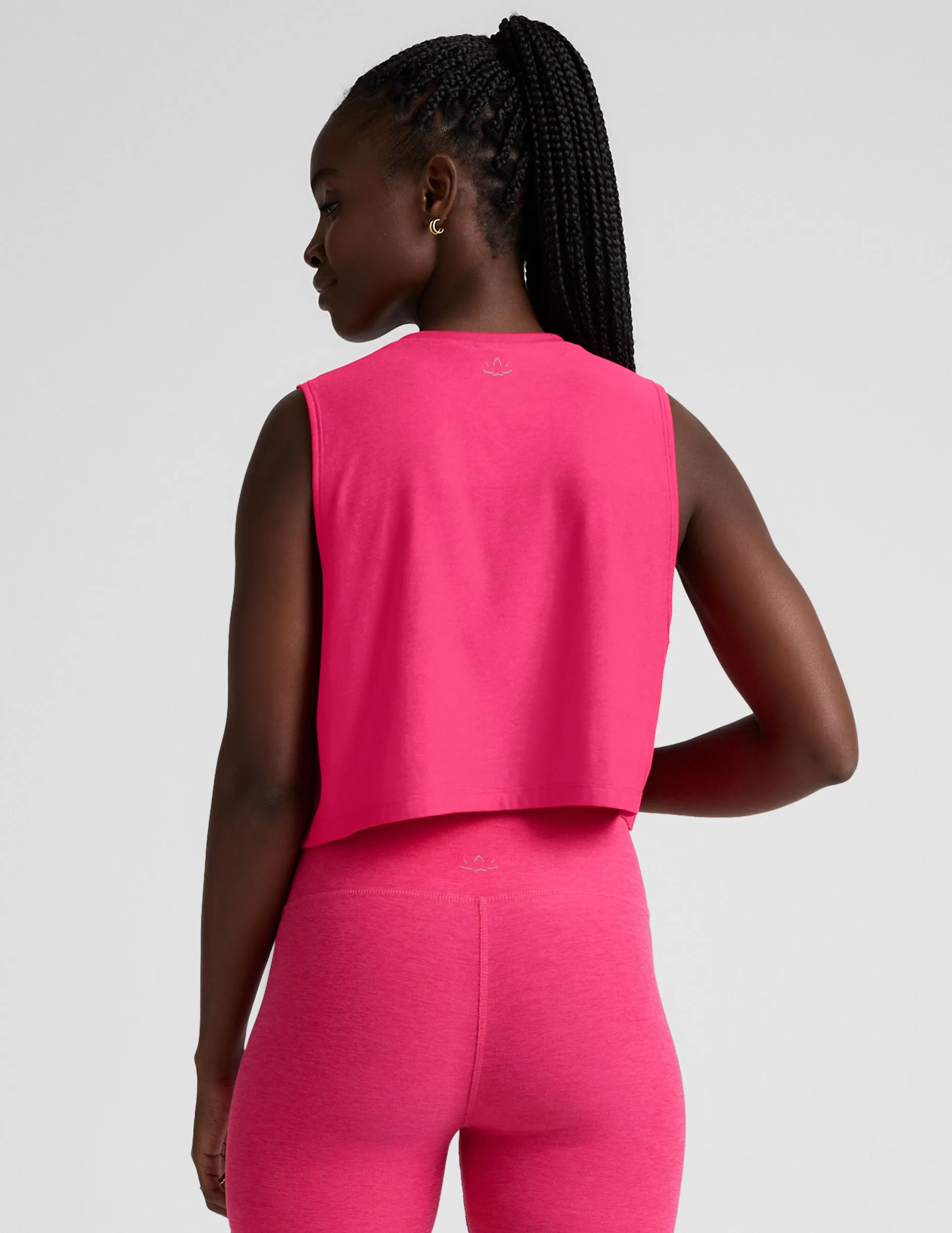 Featherweight Minimal Cropped Tank sold by Beyond Yoga product image thumbnail 4