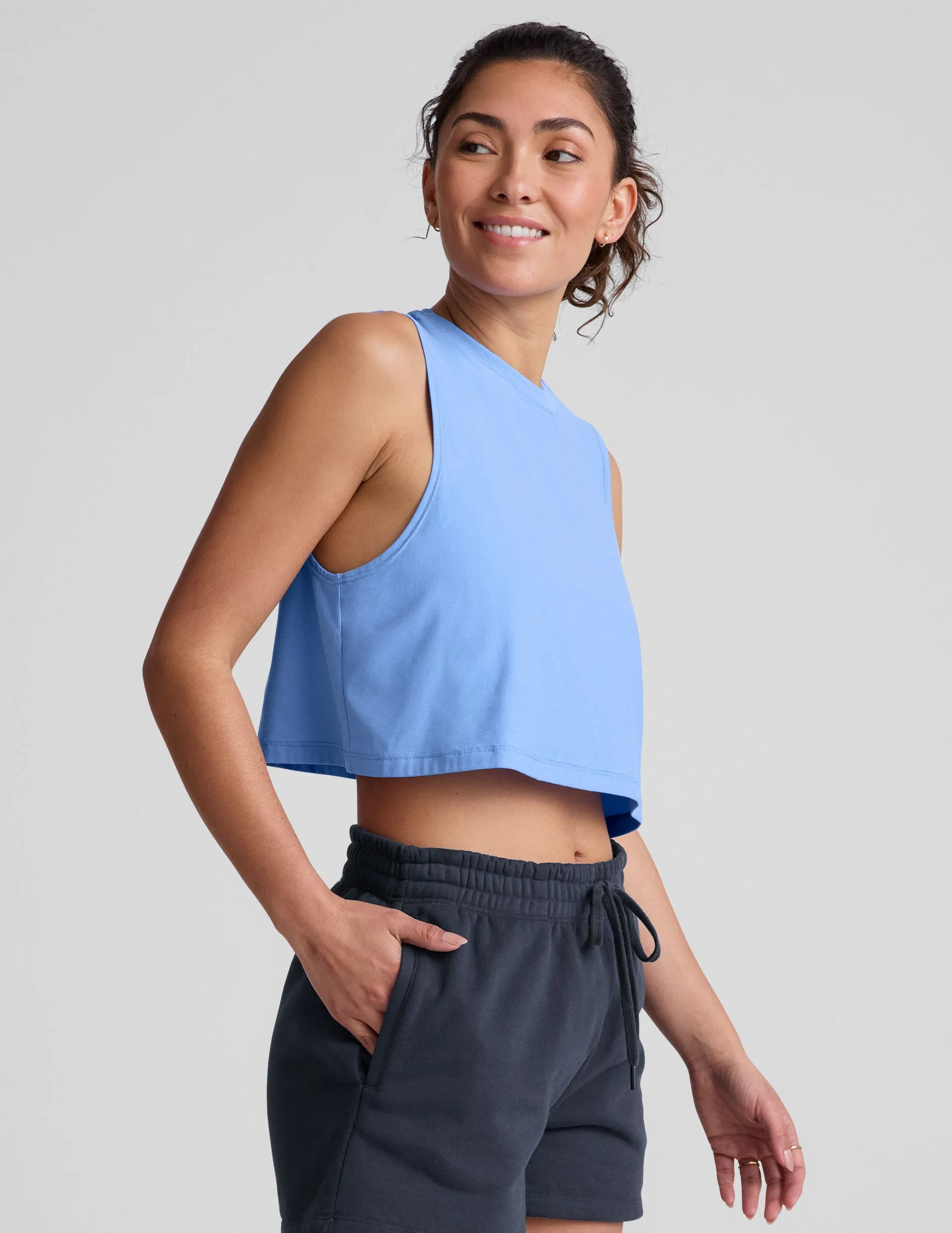 Featherweight Minimal Cropped Tank sold by Beyond Yoga product image thumbnail 3