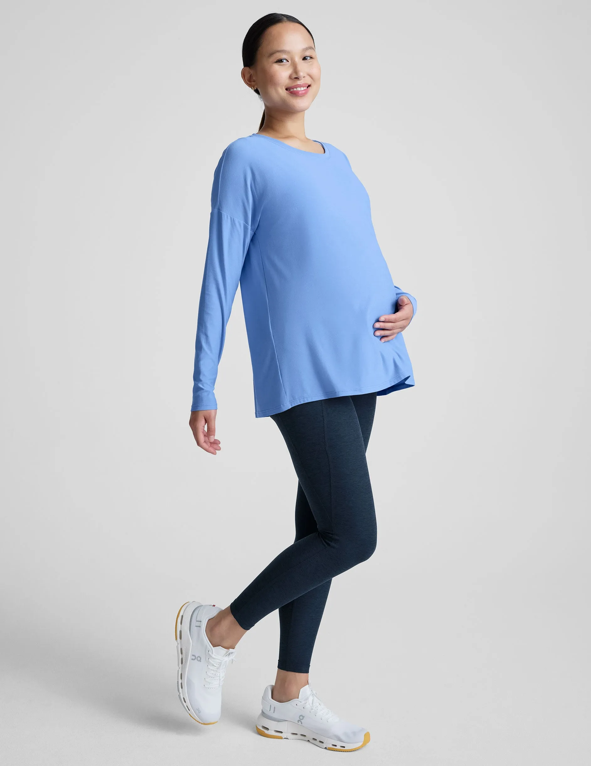 Featherweight Feels Like Home Long Sleeve Maternity Top sold by Beyond Yoga product image thumbnail 5