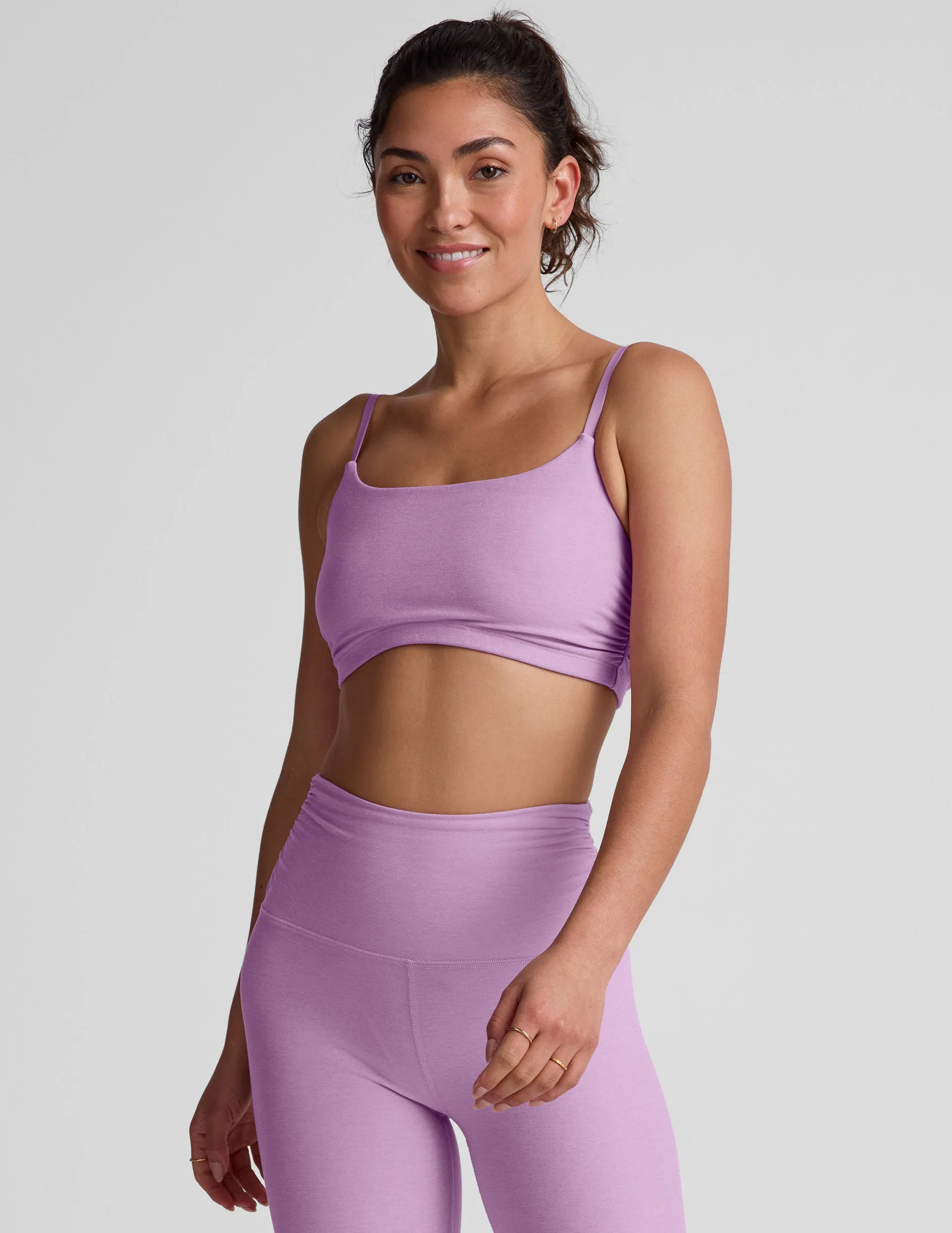 Spacedye Raise The Barre Shirred Bra sold by Beyond Yoga