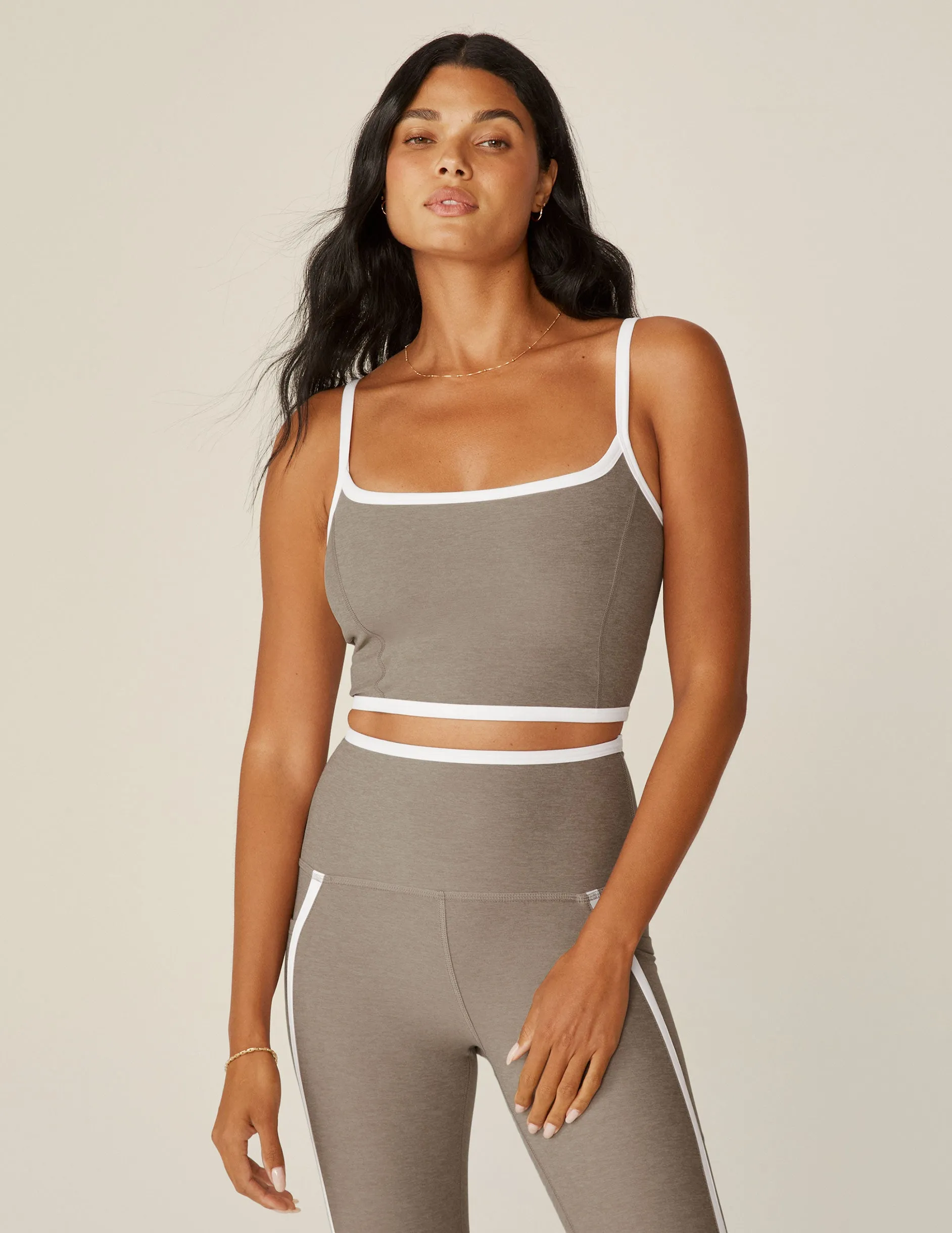 Spacedye New Moves High Cropped Tank sold by Beyond Yoga