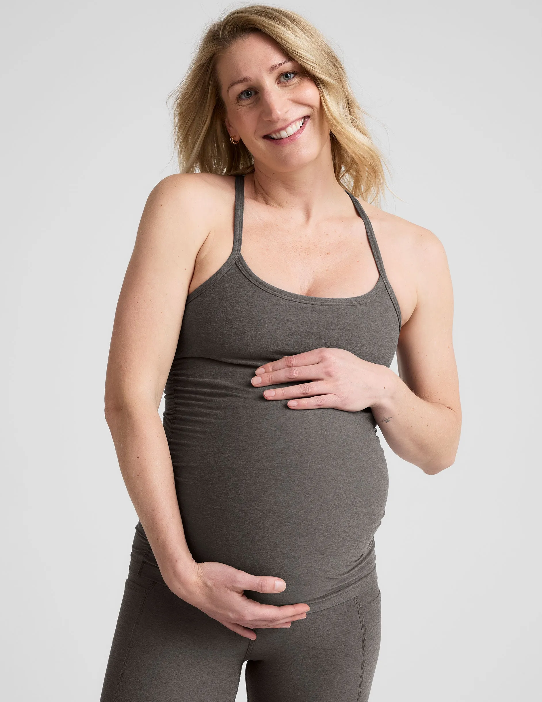 Spacedye Keep Your Cool Maternity Slim Racerback Tank sold by Beyond Yoga product image thumbnail 2