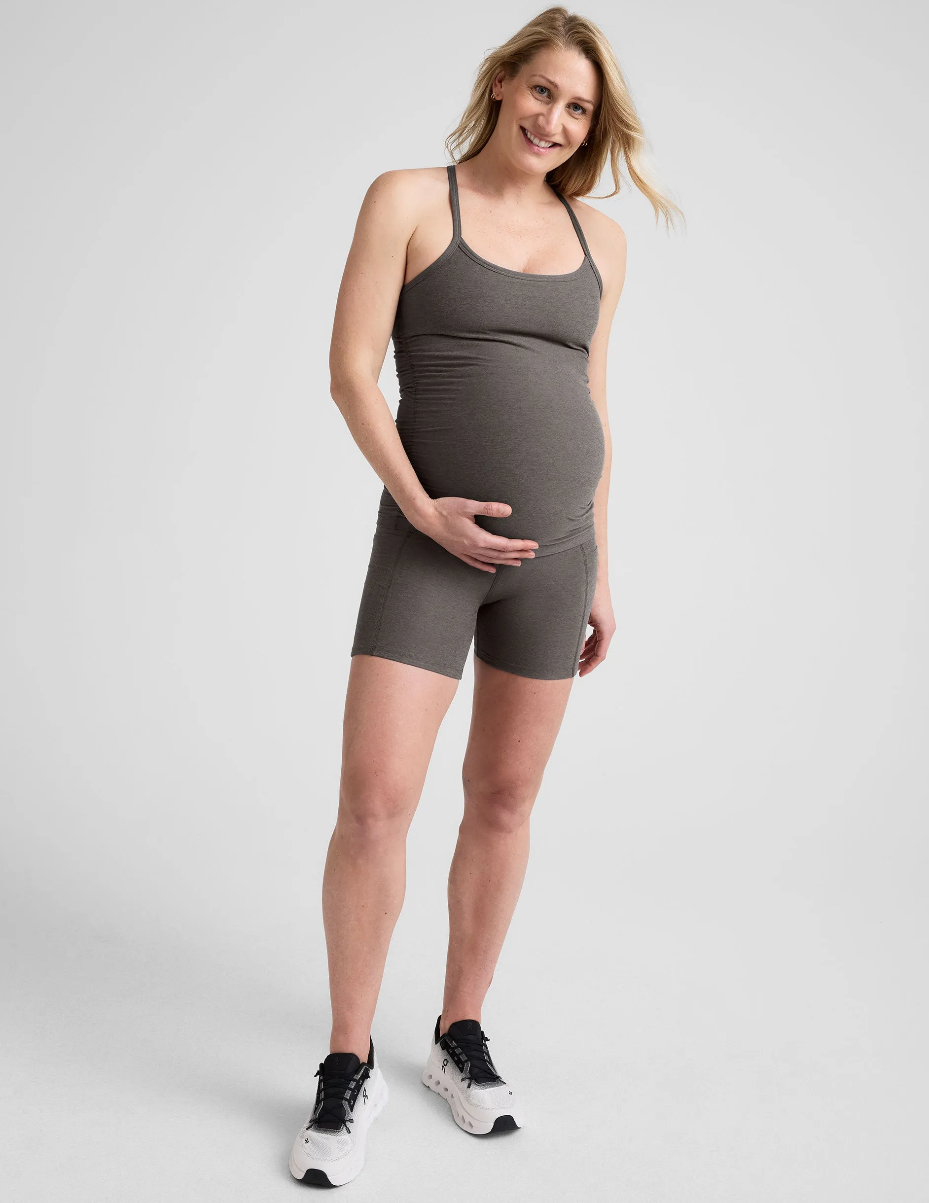 Spacedye Keep Your Cool Maternity Slim Racerback Tank sold by Beyond Yoga product image thumbnail 4