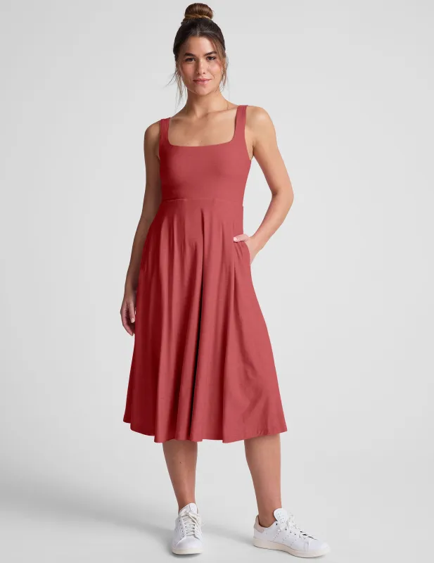 Featherweight At The Ready Square Neck Dress sold by Beyond Yoga