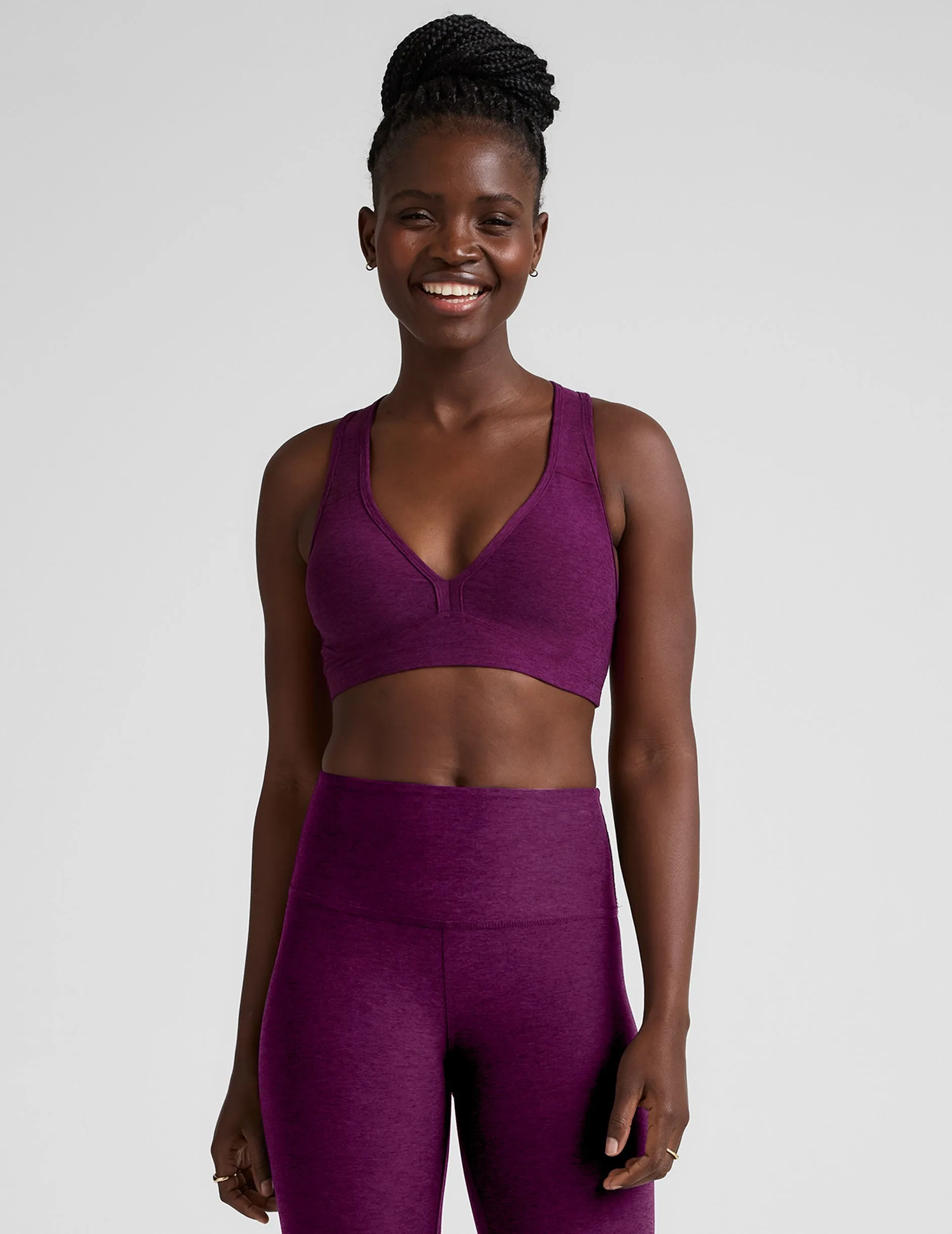 Spacedye Lift Your Spirits Bra sold by Beyond Yoga