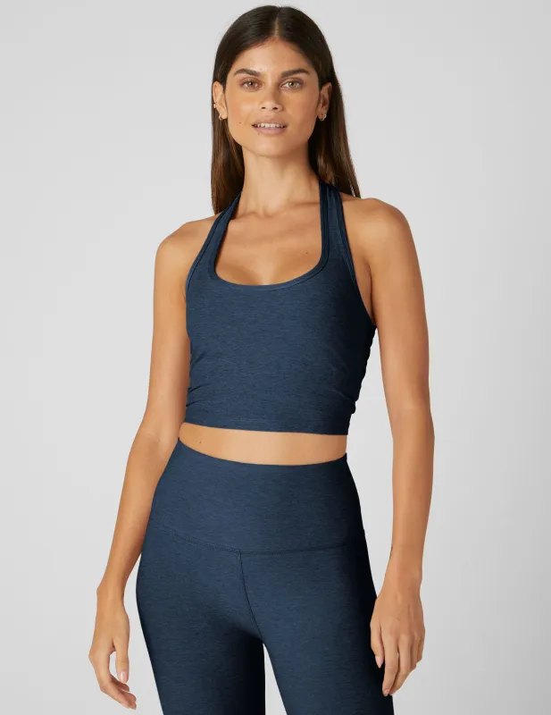 Spacedye Well Rounded Cropped Halter Tank sold by Beyond Yoga