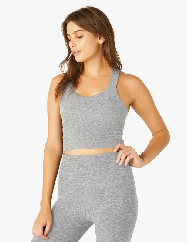 Spacedye Twist Through Cropped Tank sold by Beyond Yoga