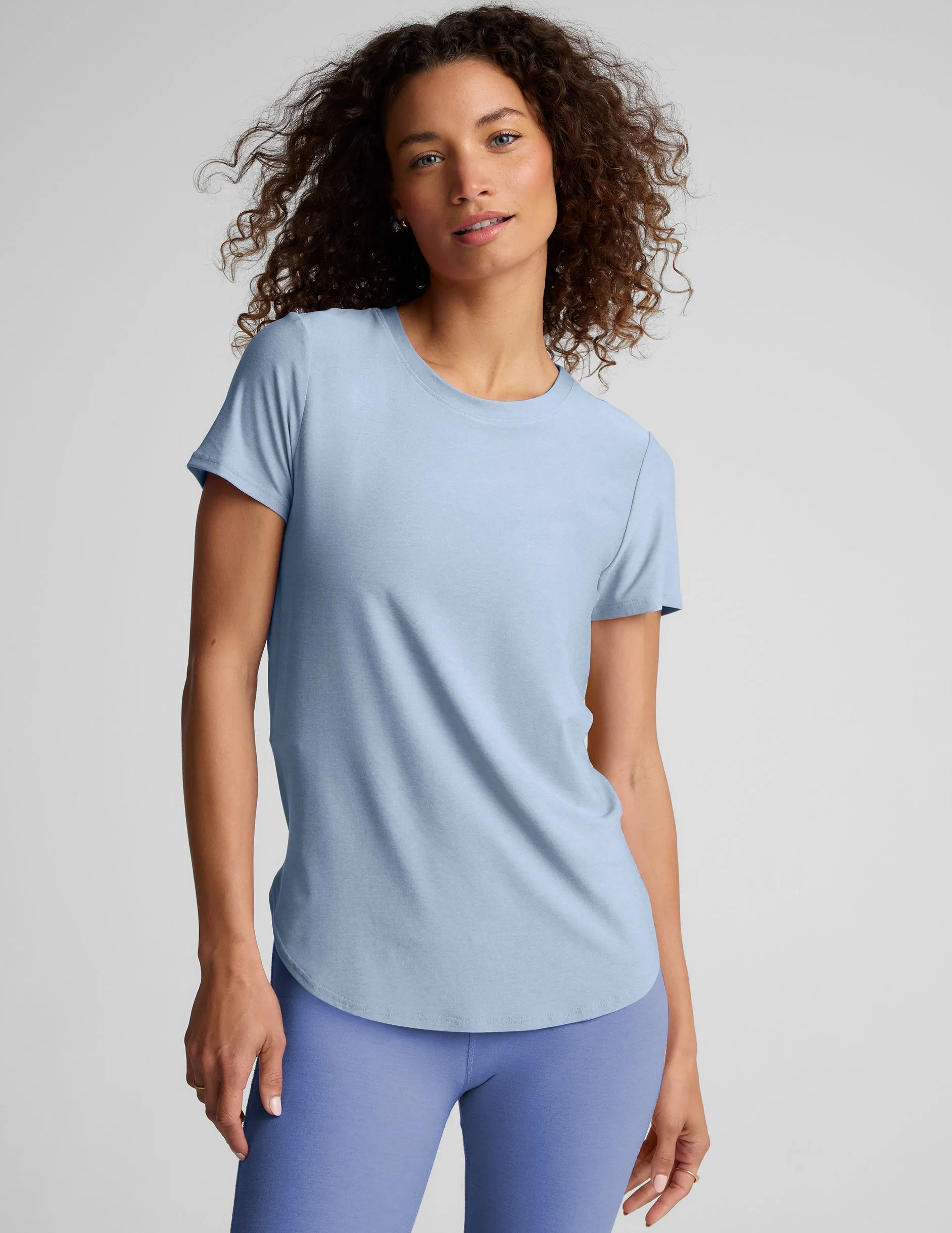 Featherweight On The Down Low Tee sold by Beyond Yoga