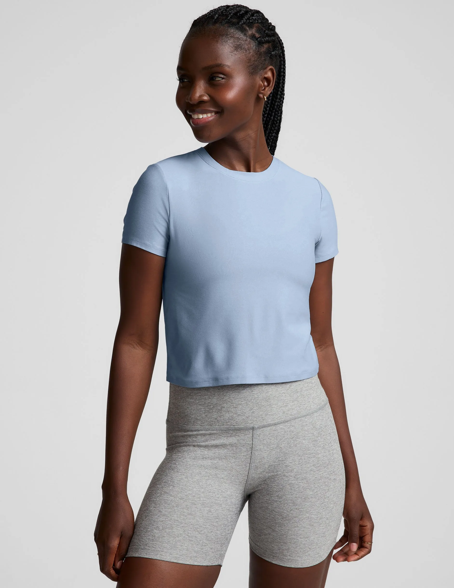 Featherweight Cropped Tee sold by Beyond Yoga