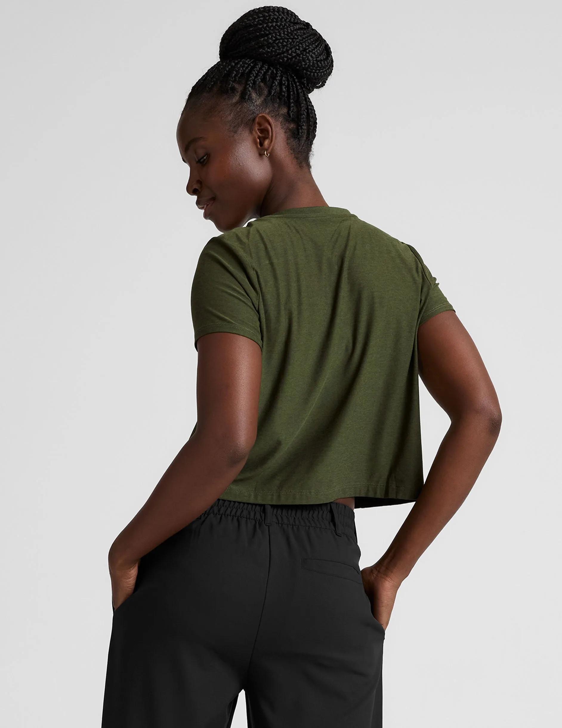 Featherweight Supreme Cropped Tee sold by Beyond Yoga product image thumbnail 3