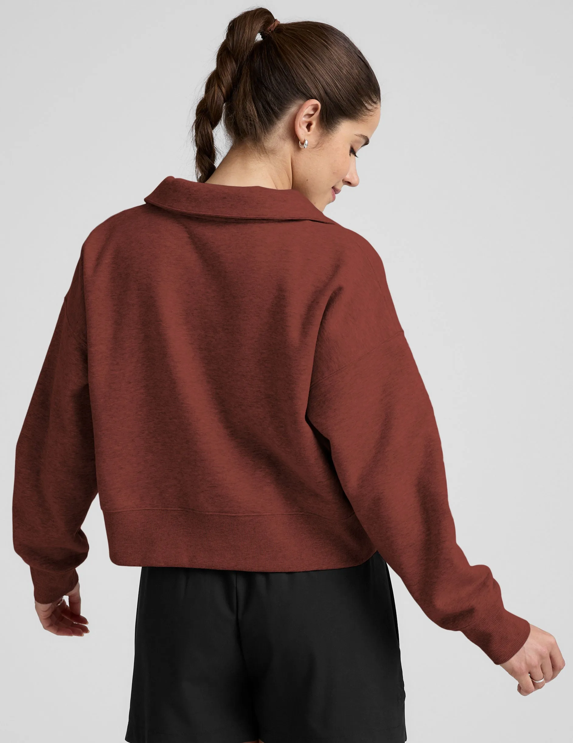 LuxeFleece Collared Sweatshirt sold by Beyond Yoga product image thumbnail 4