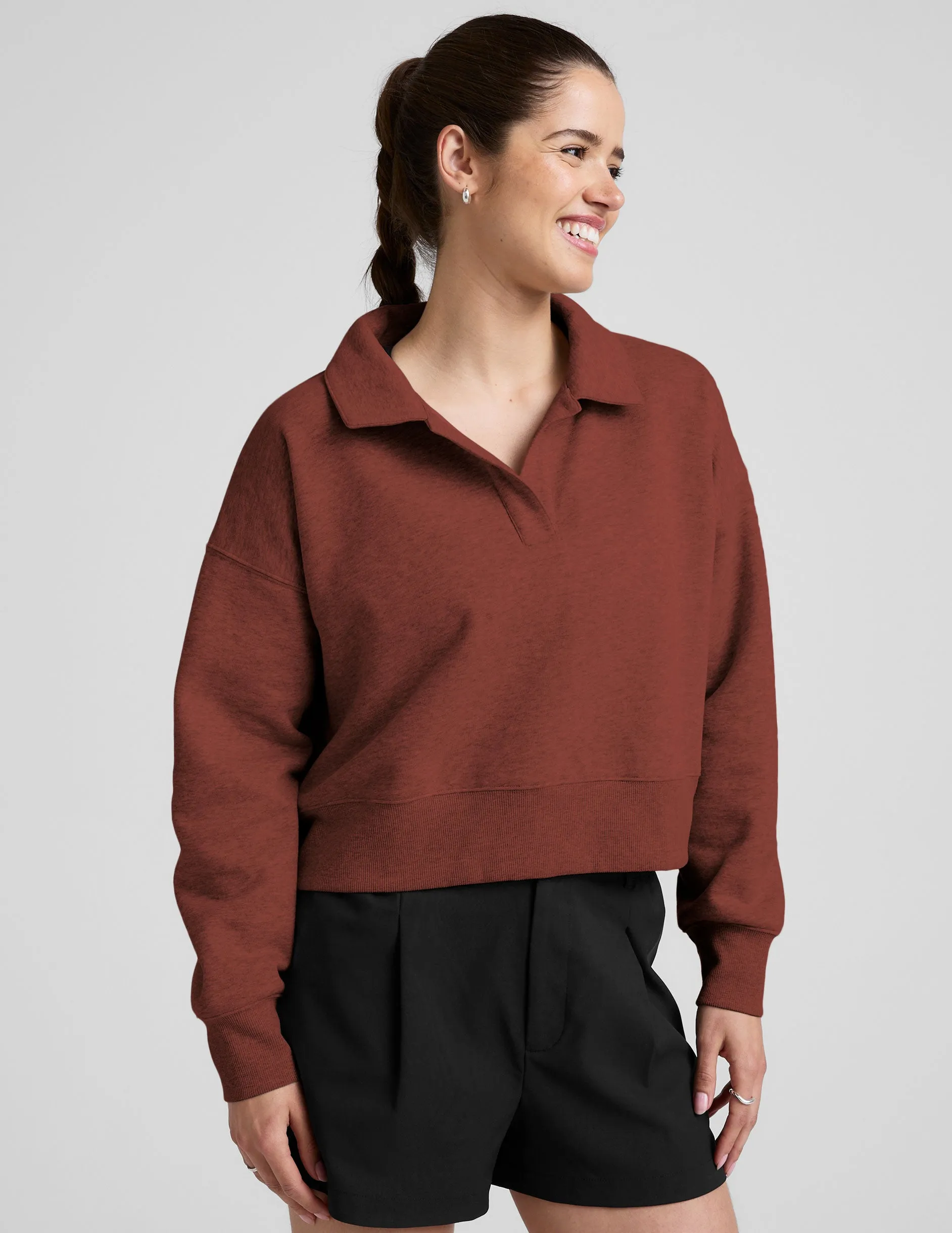 LuxeFleece Collared Sweatshirt sold by Beyond Yoga product image thumbnail 3