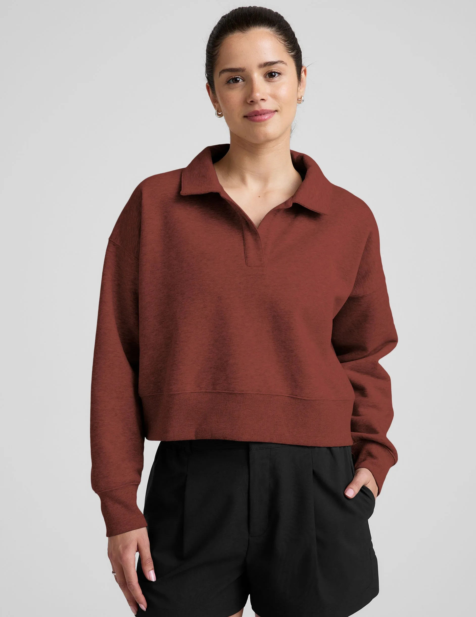 LuxeFleece Collared Sweatshirt sold by Beyond Yoga product image thumbnail 2