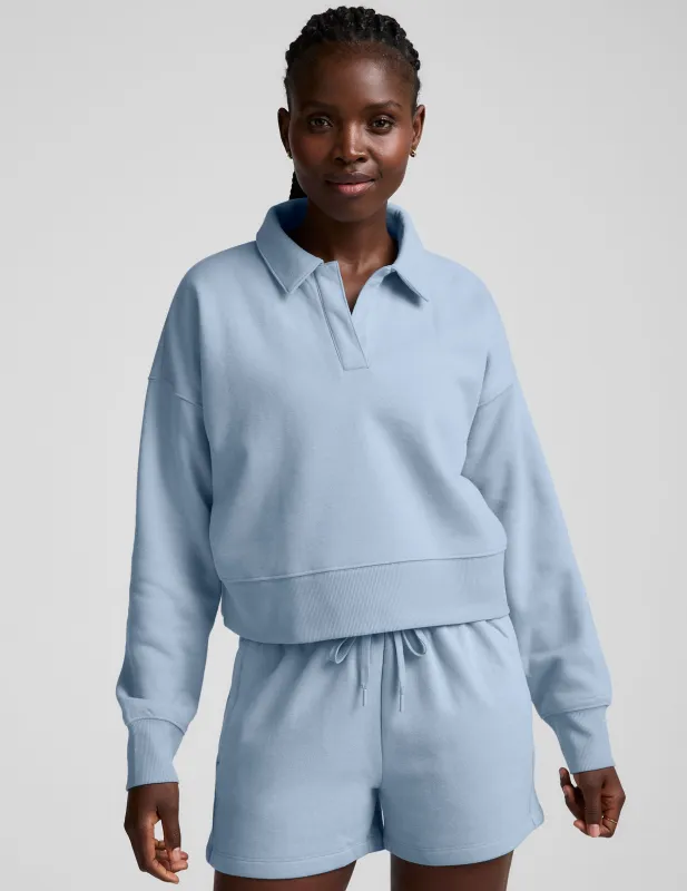 LuxeFleece Collared Sweatshirt sold by Beyond Yoga