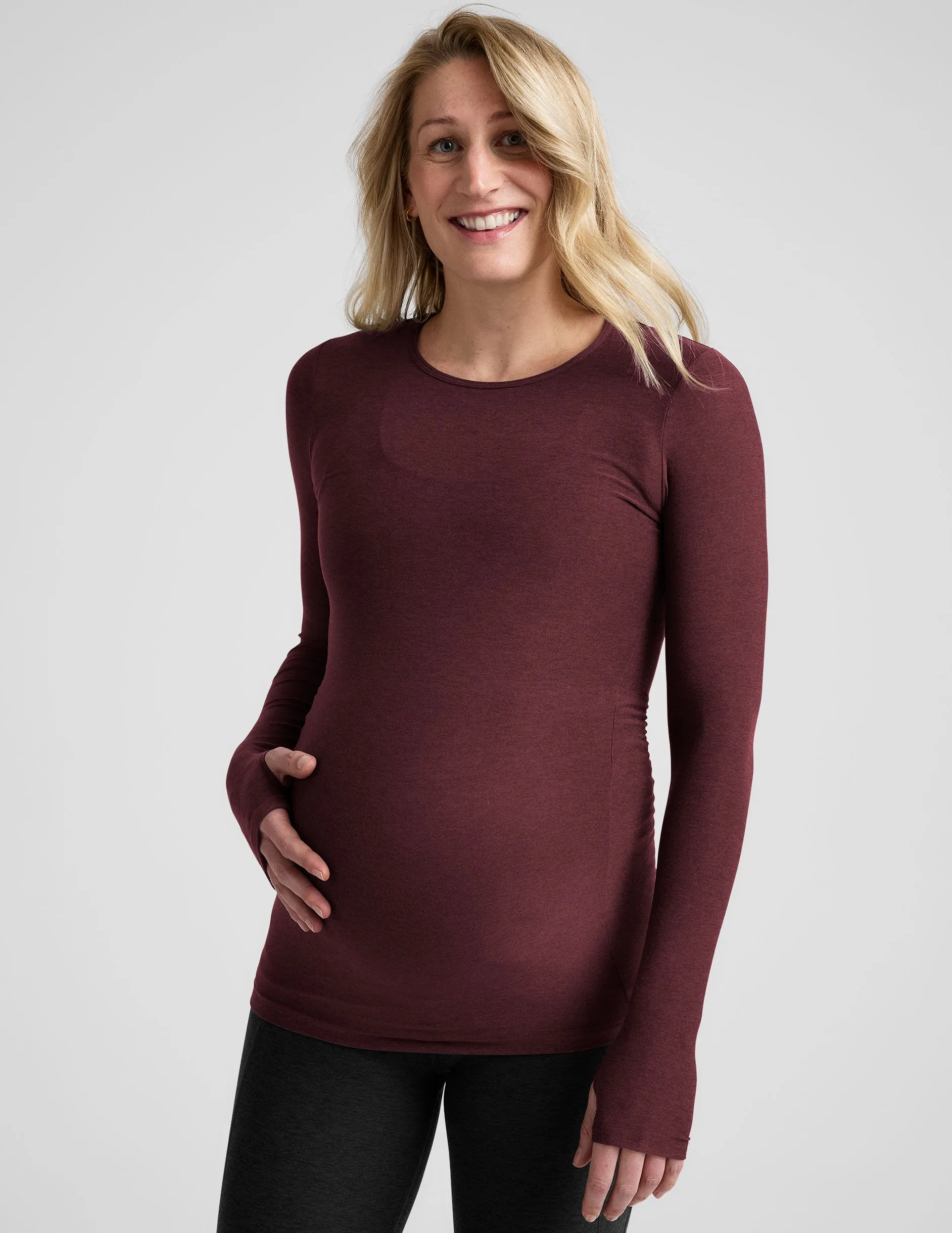 Featherweight Count On Me Maternity Crew Pullover sold by Beyond Yoga product image thumbnail 2