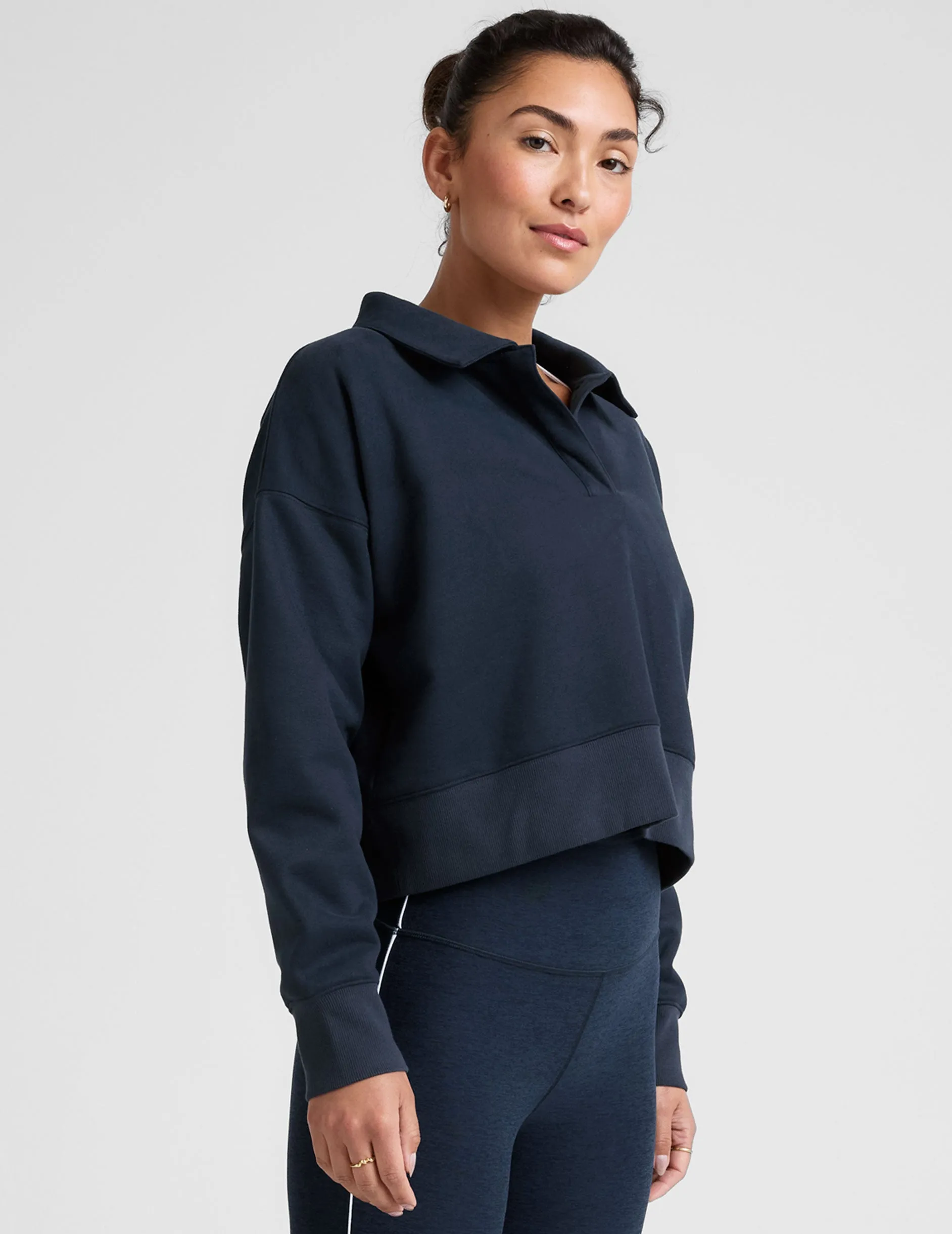 LuxeFleece Collared Sweatshirt sold by Beyond Yoga product image thumbnail 4