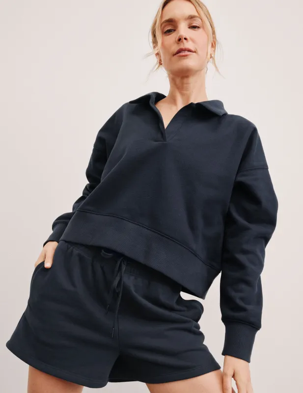 LuxeFleece Collared Sweatshirt sold by Beyond Yoga