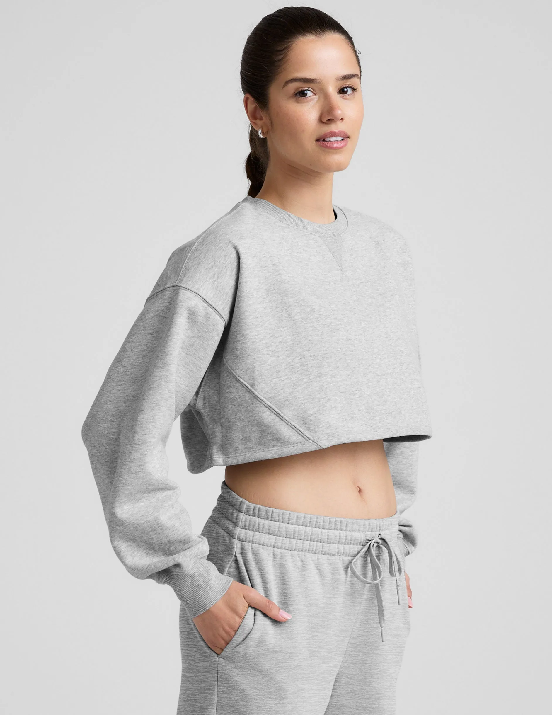 LuxeFleece Cropped Sweatshirt sold by Beyond Yoga product image thumbnail 4