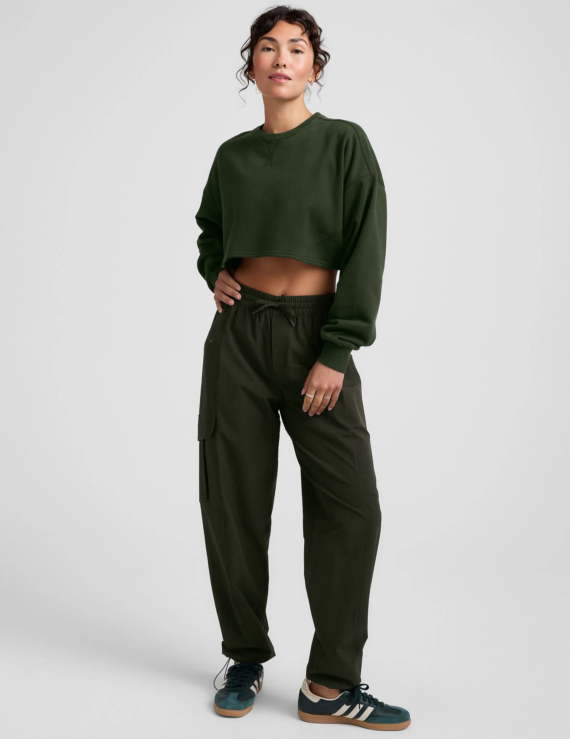 LuxeFleece Cropped Sweatshirt sold by Beyond Yoga product image thumbnail 4