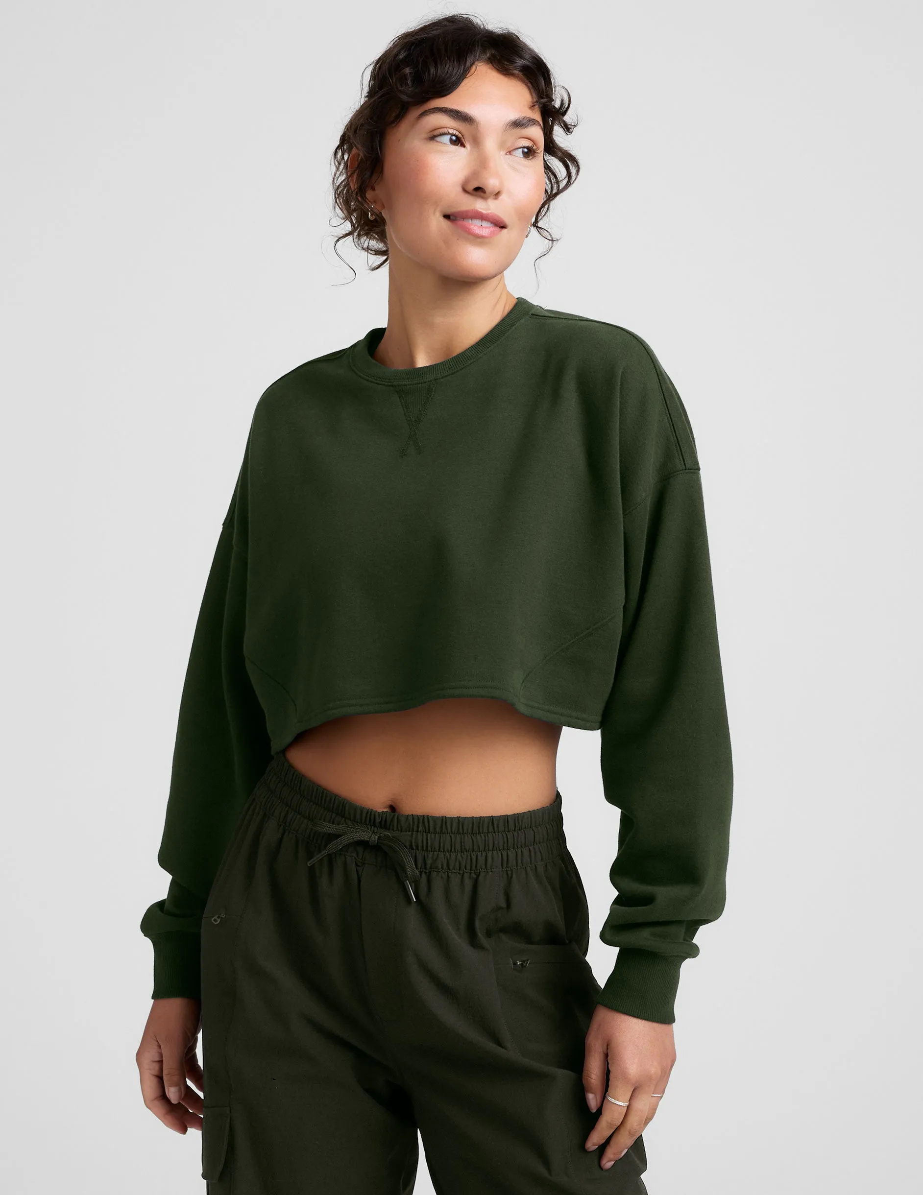 LuxeFleece Cropped Sweatshirt sold by Beyond Yoga