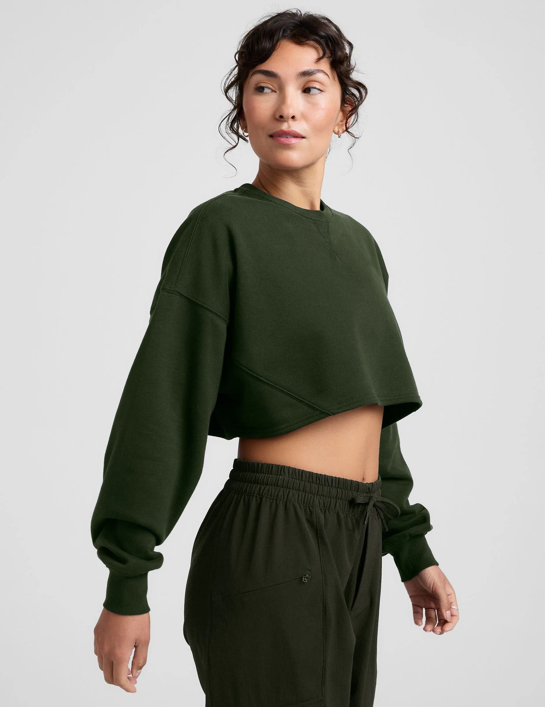 LuxeFleece Cropped Sweatshirt sold by Beyond Yoga product image thumbnail 2