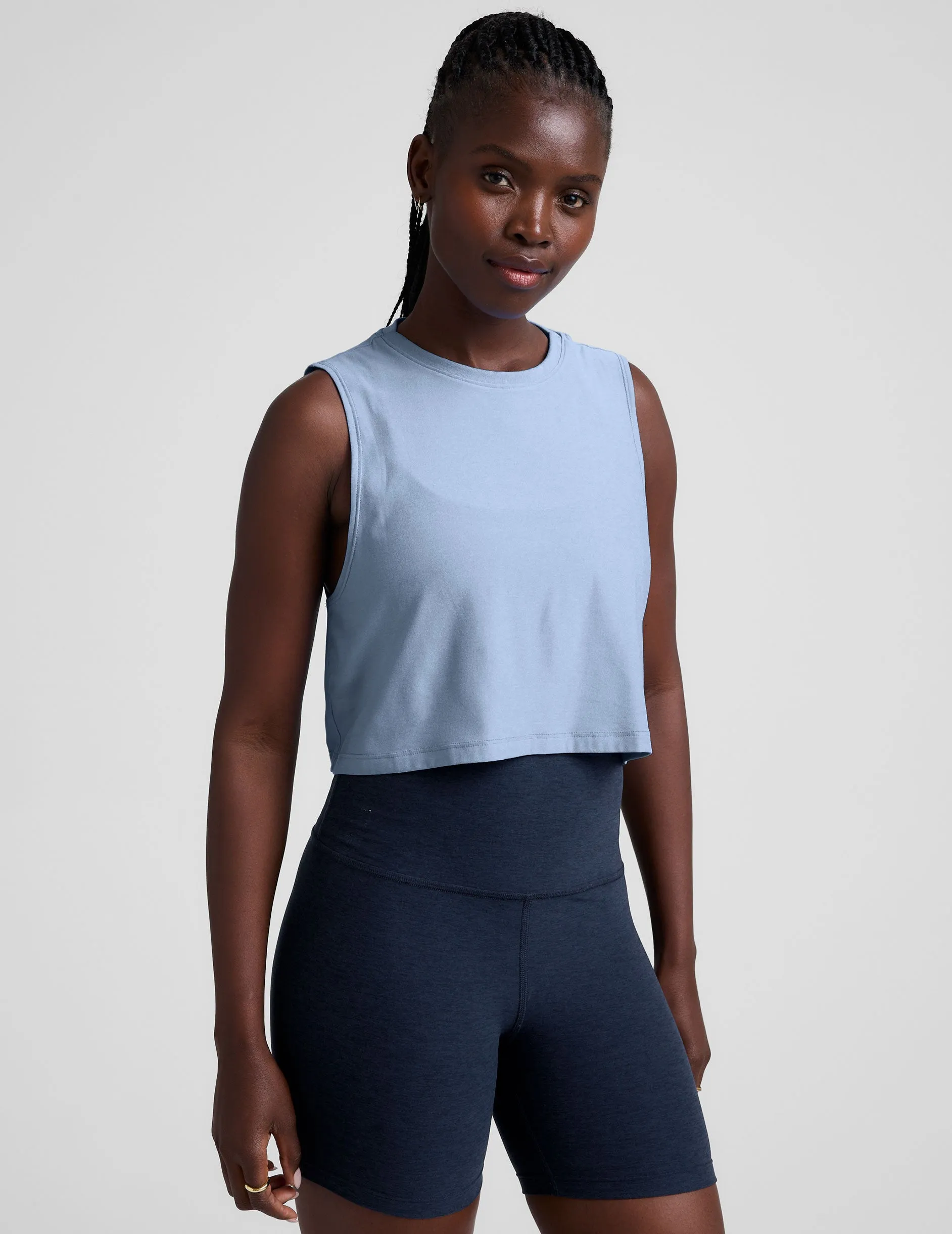 Featherweight Minimal Cropped Tank sold by Beyond Yoga product image thumbnail 2