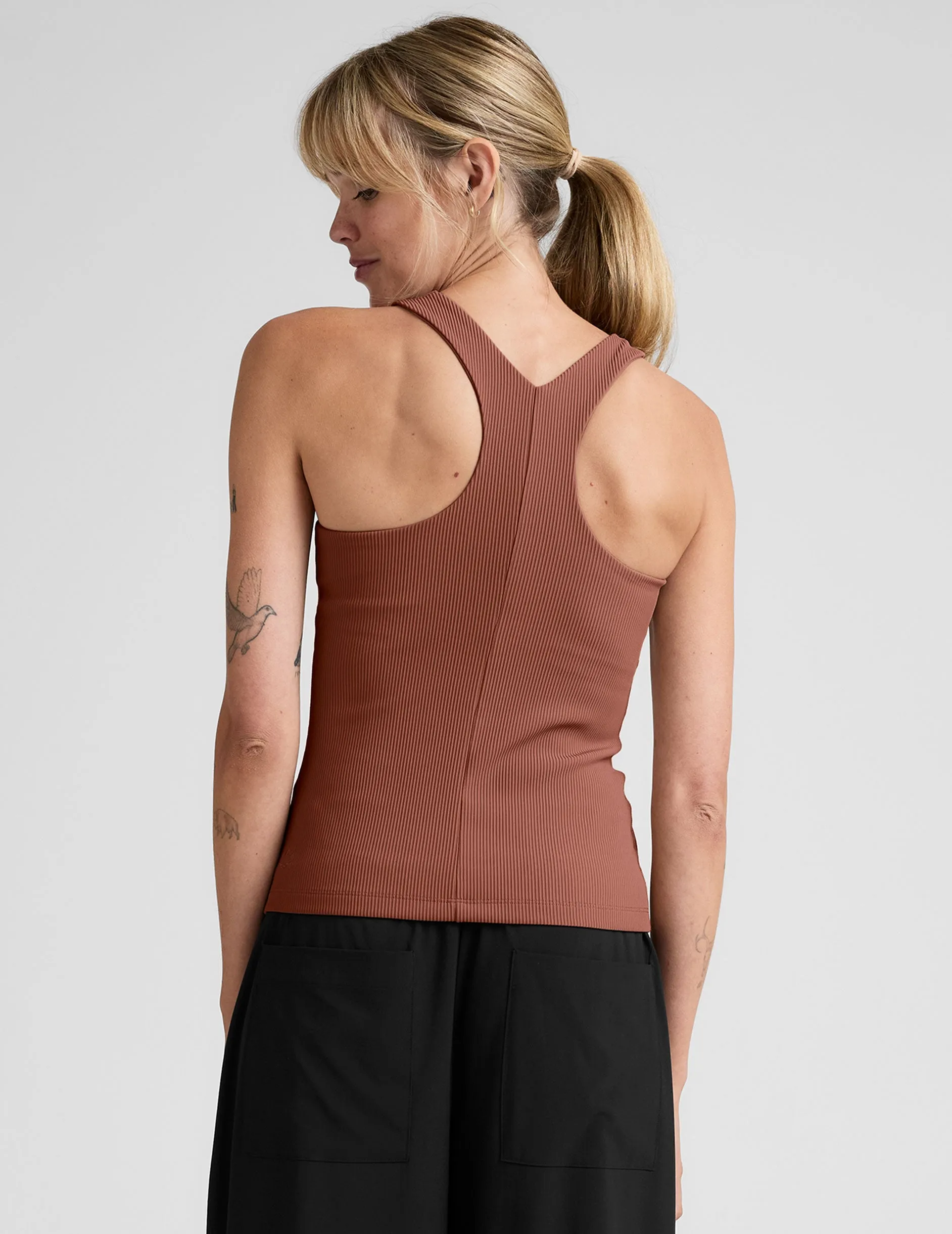 Refocus Ribbed Classic Tank sold by Beyond Yoga product image thumbnail 3