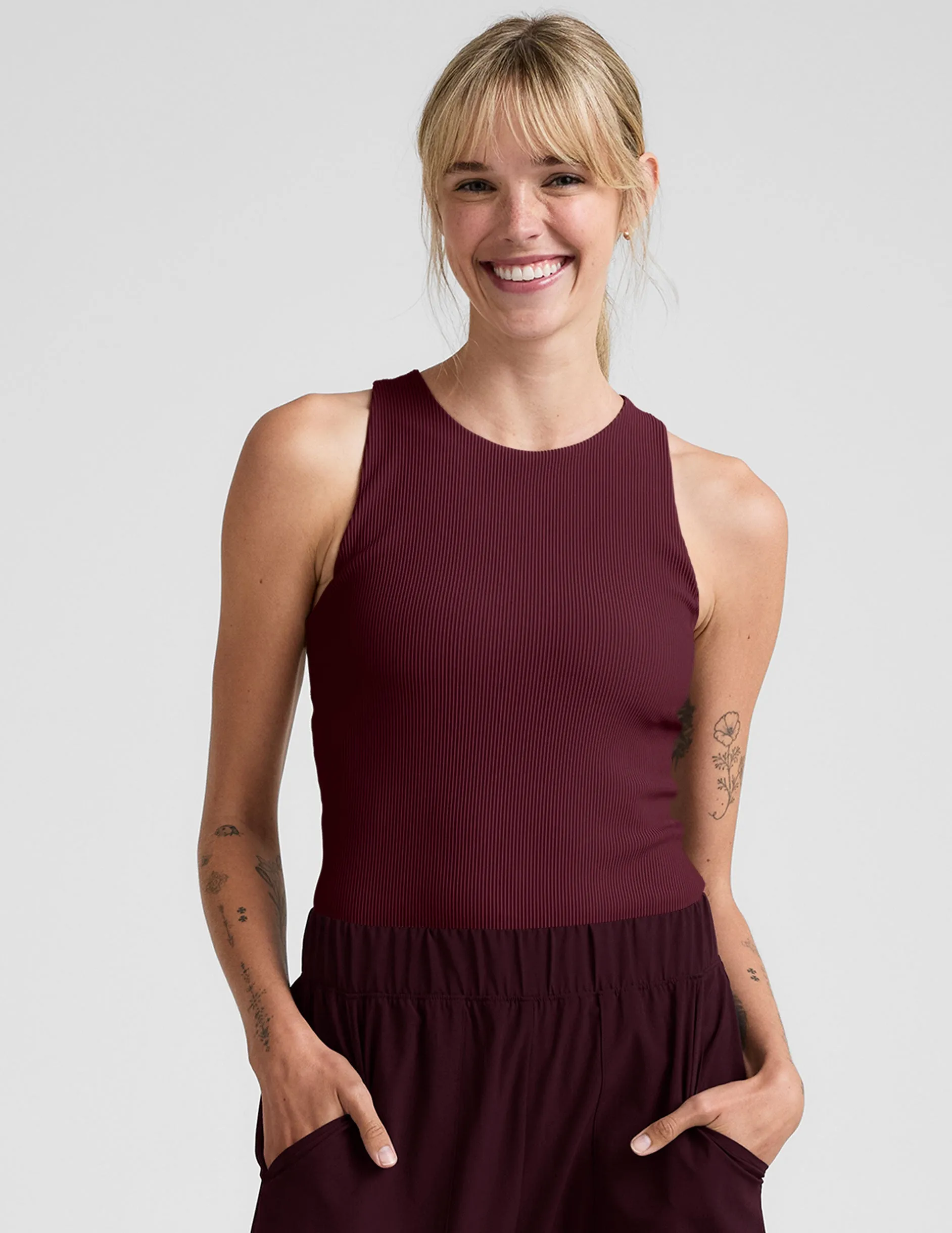Refocus Ribbed Classic Tank sold by Beyond Yoga