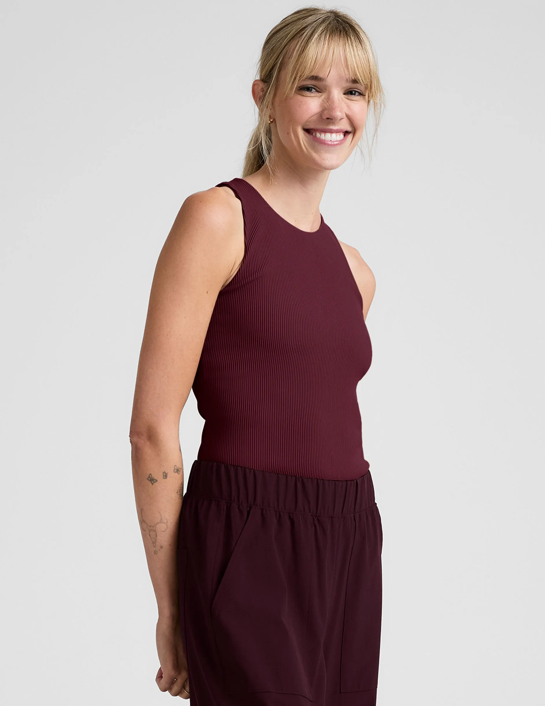 Refocus Ribbed Classic Tank sold by Beyond Yoga product image thumbnail 2
