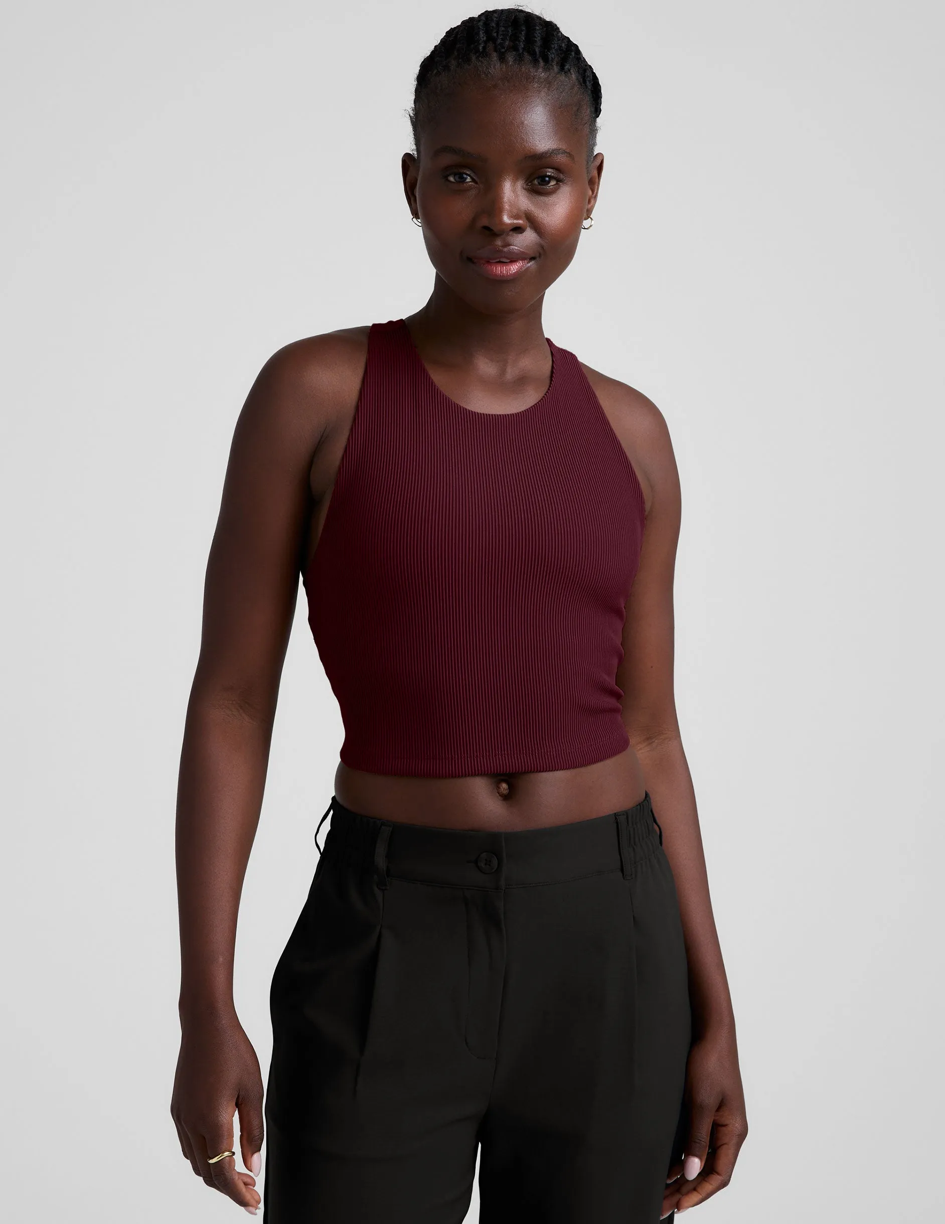 Refocus Ribbed Cropped Tank sold by Beyond Yoga product image thumbnail 2