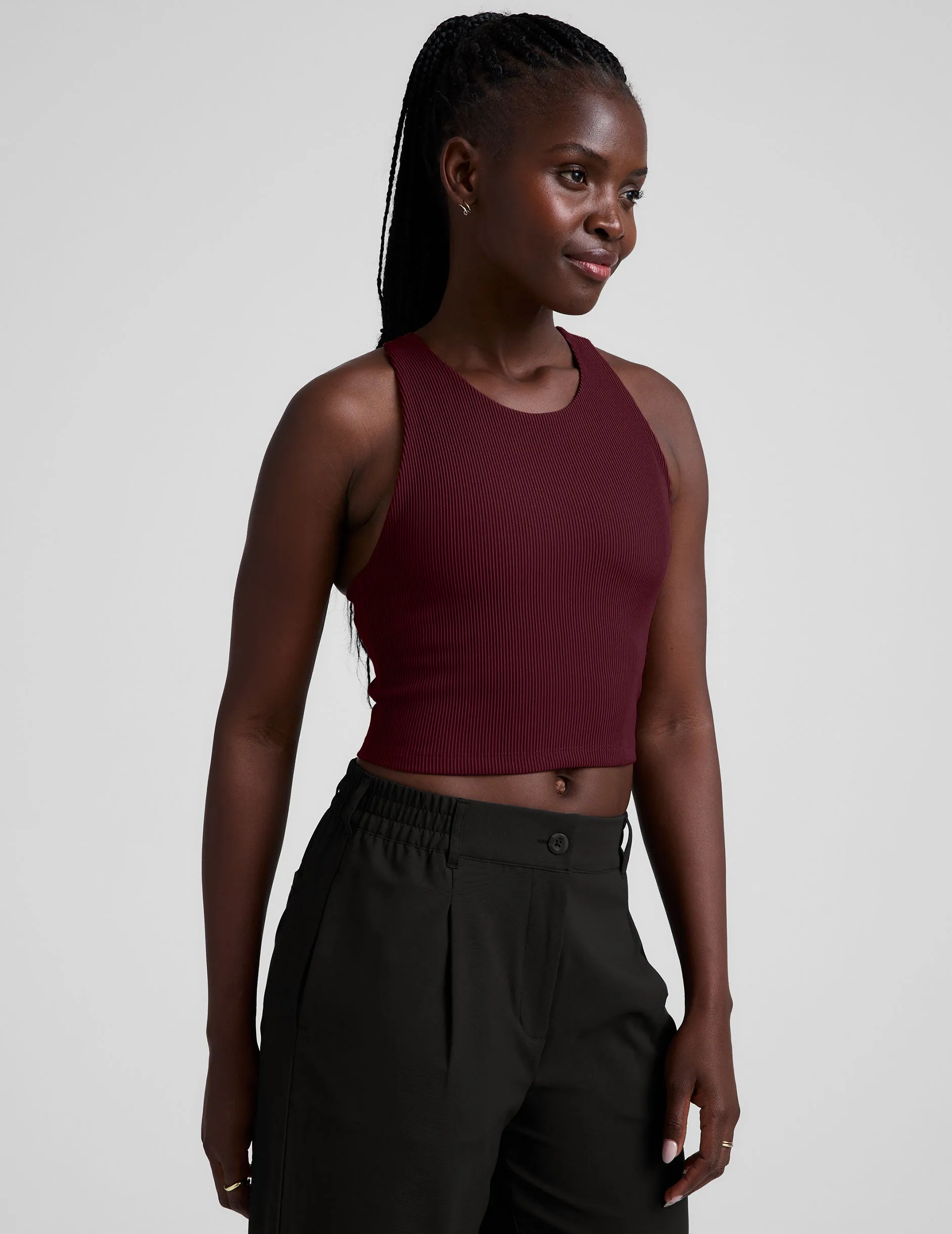 Refocus Ribbed Cropped Tank sold by Beyond Yoga product image thumbnail 3