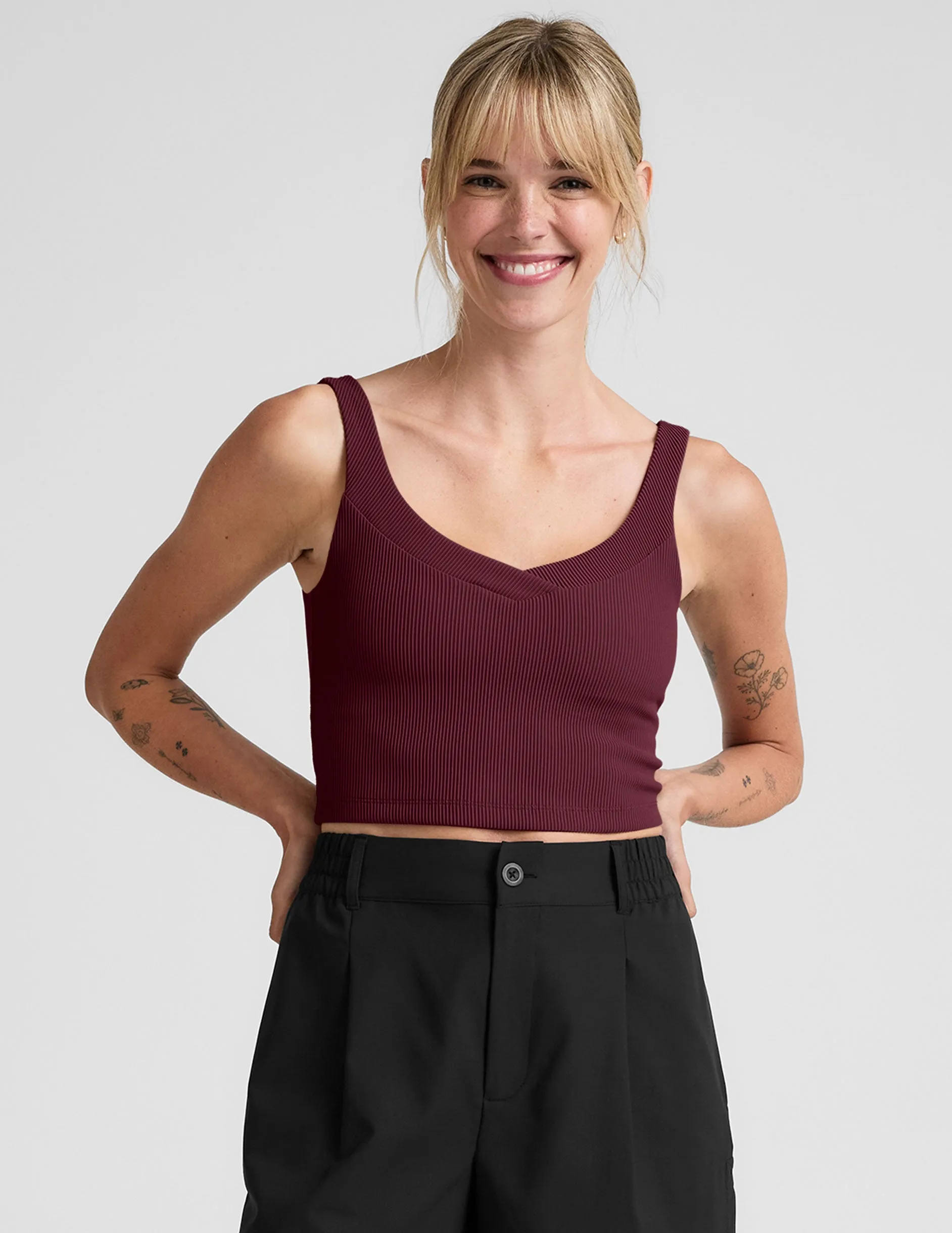 Impulse Ribbed Cropped Tank sold by Beyond Yoga product image thumbnail 3