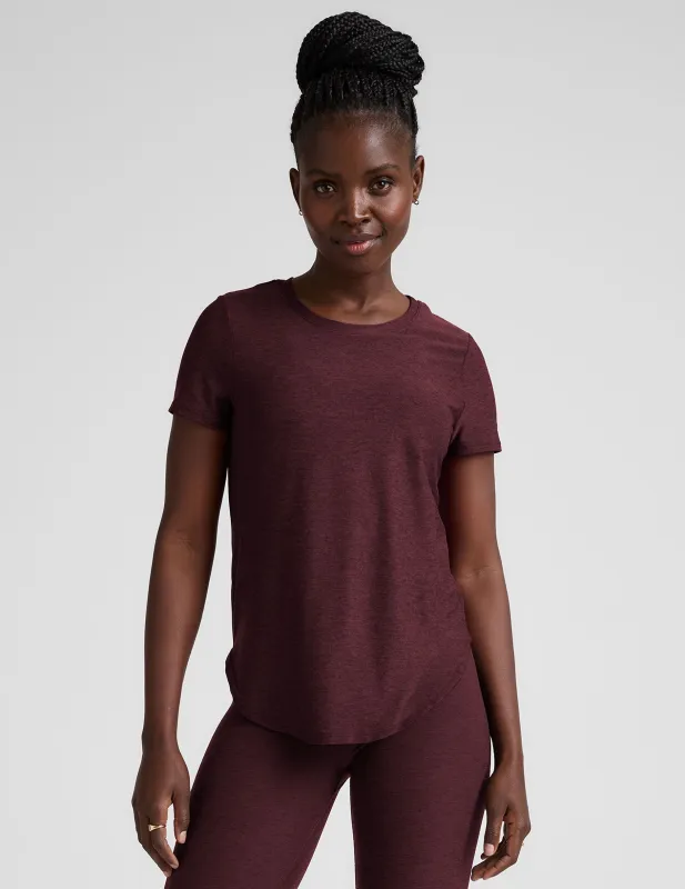 Featherweight On The Down Low Tee sold by Beyond Yoga