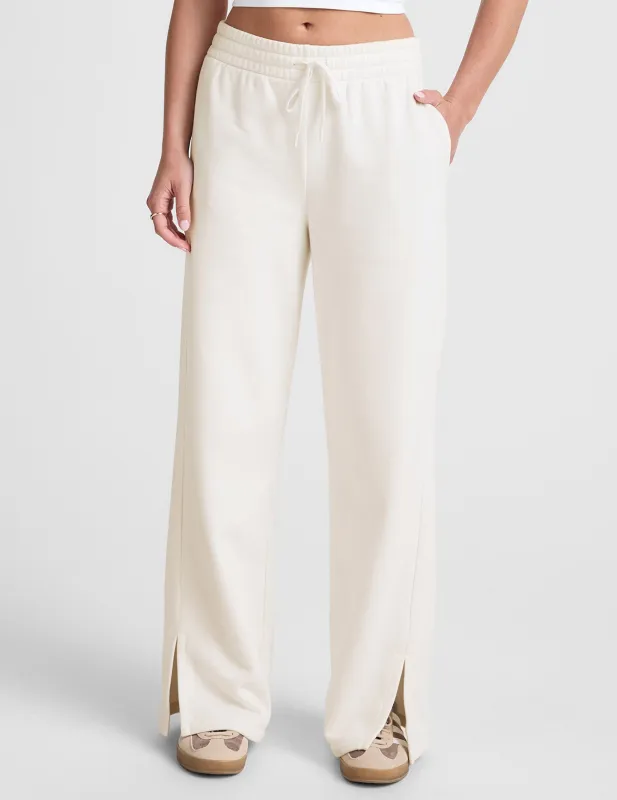 LuxeFleece Side Slit Wide Leg Pant sold by Beyond Yoga