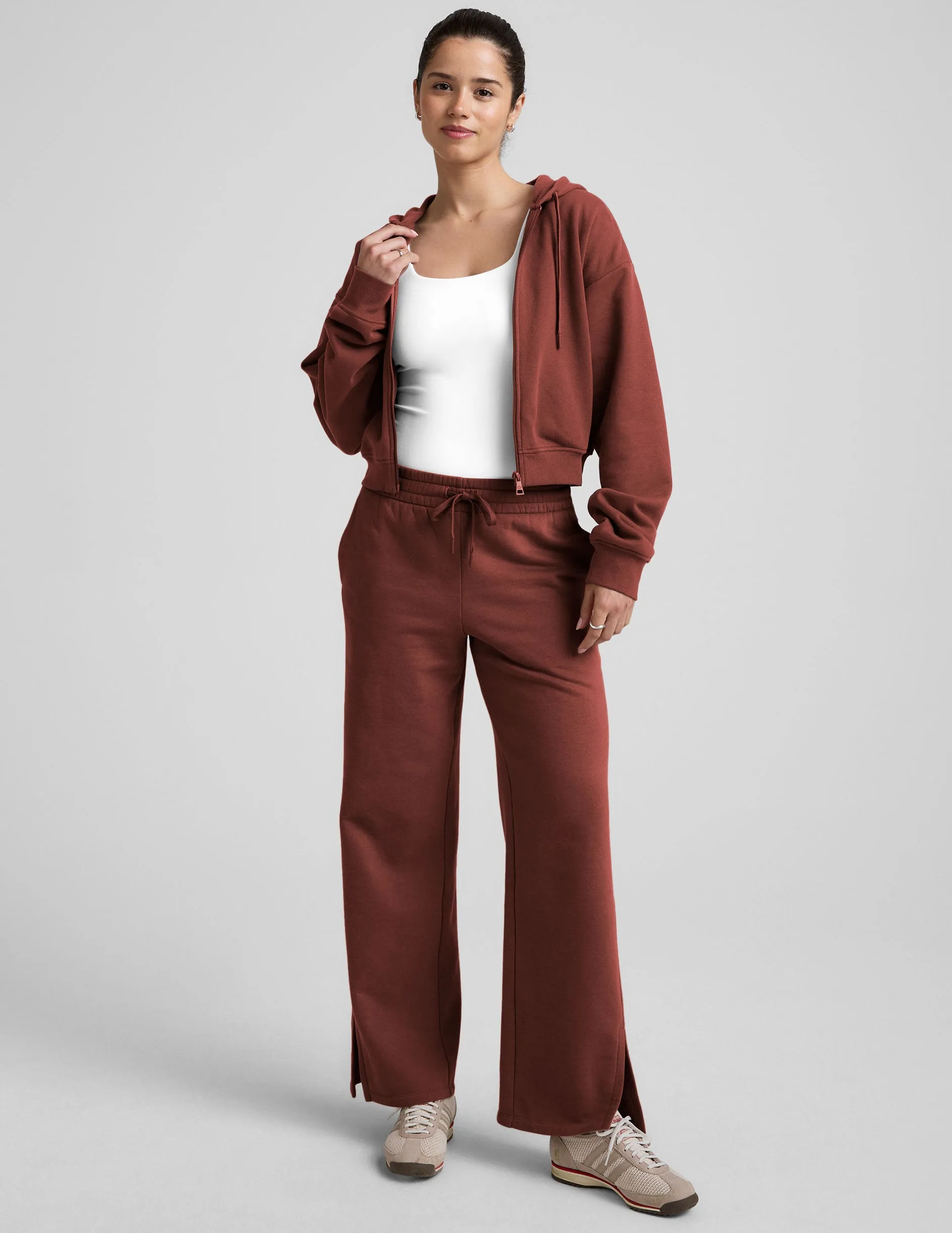 LuxeFleece Side Slit Wide Leg Pant sold by Beyond Yoga