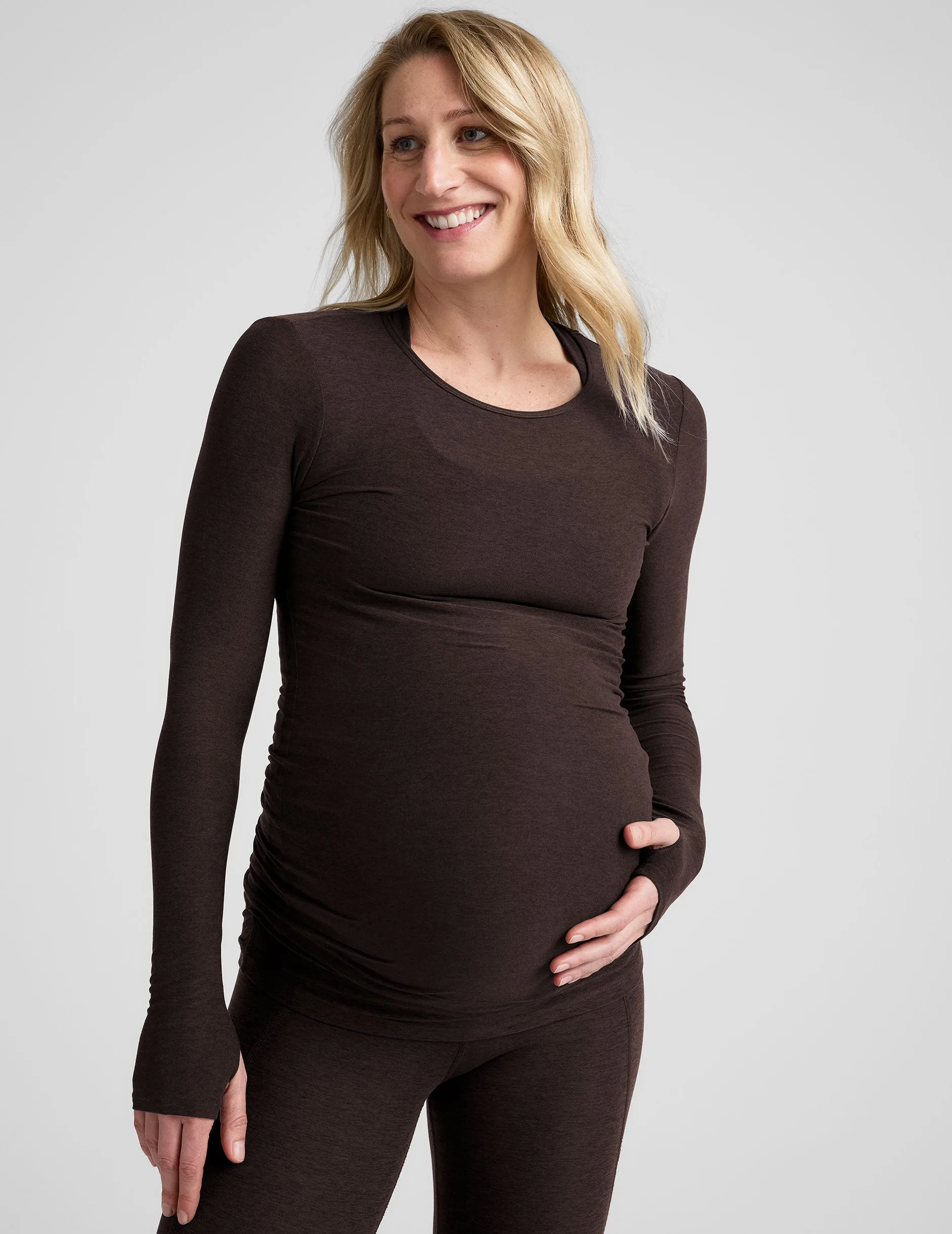 Featherweight Count On Me Maternity Crew Pullover sold by Beyond Yoga product image thumbnail 2