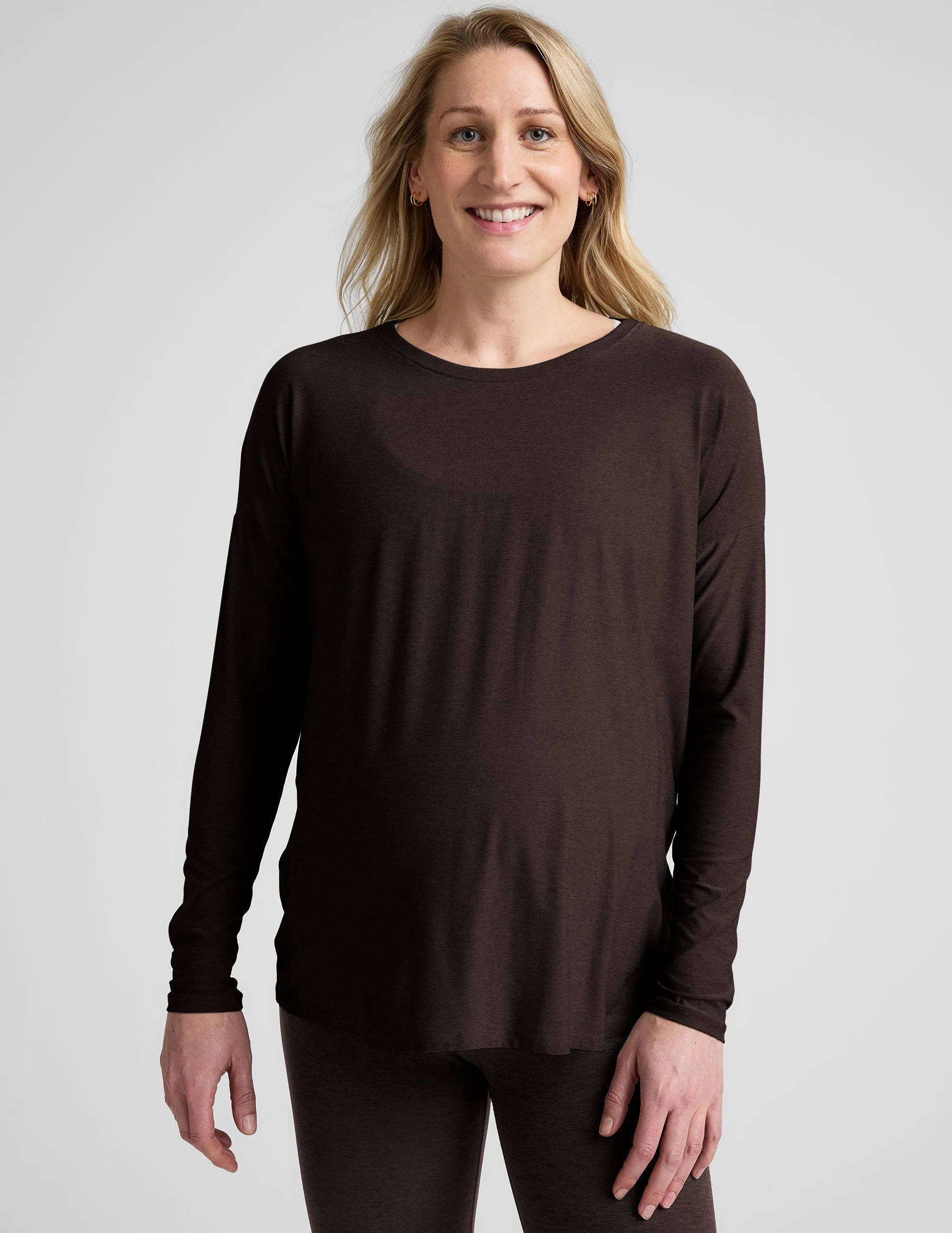 Featherweight Feels Like Home Long Sleeve Maternity Top sold by Beyond Yoga product image thumbnail 2