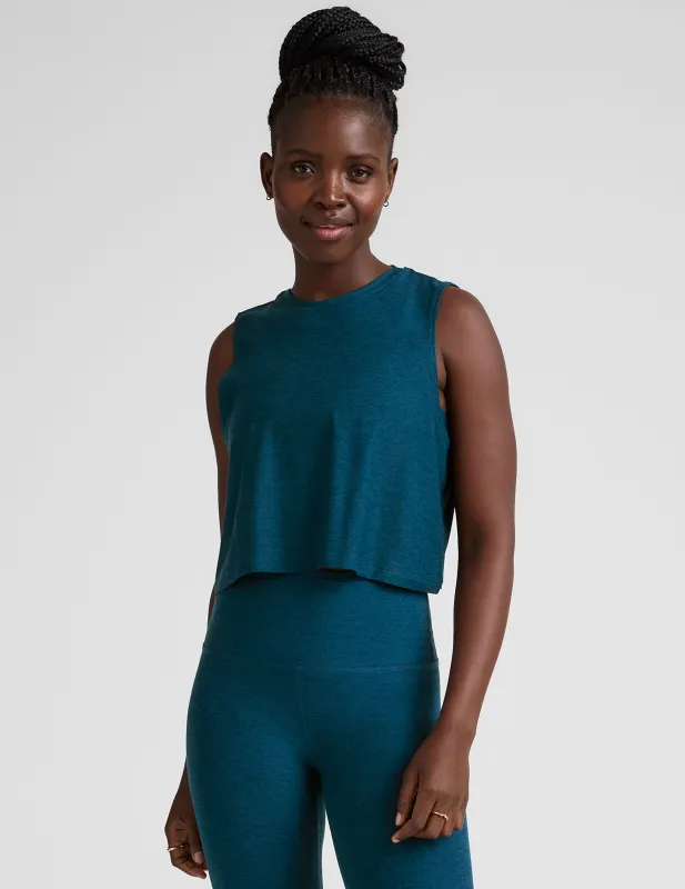 Featherweight Minimal Cropped Tank sold by Beyond Yoga